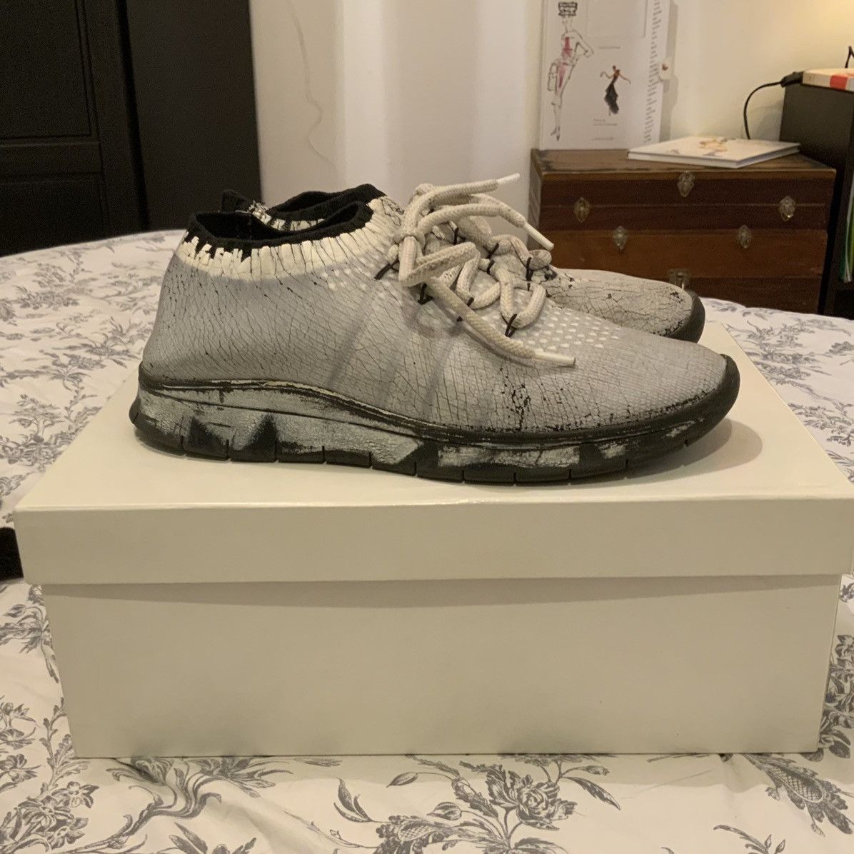 Maison Margiela Crack up sneakers Grailed