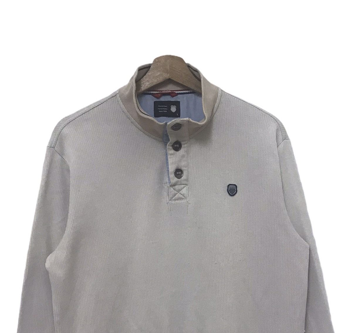 K-Swiss K Swiss Half Button Sweatshirt Size US L / EU 52-54 / 3 - 2 Thumbnail
