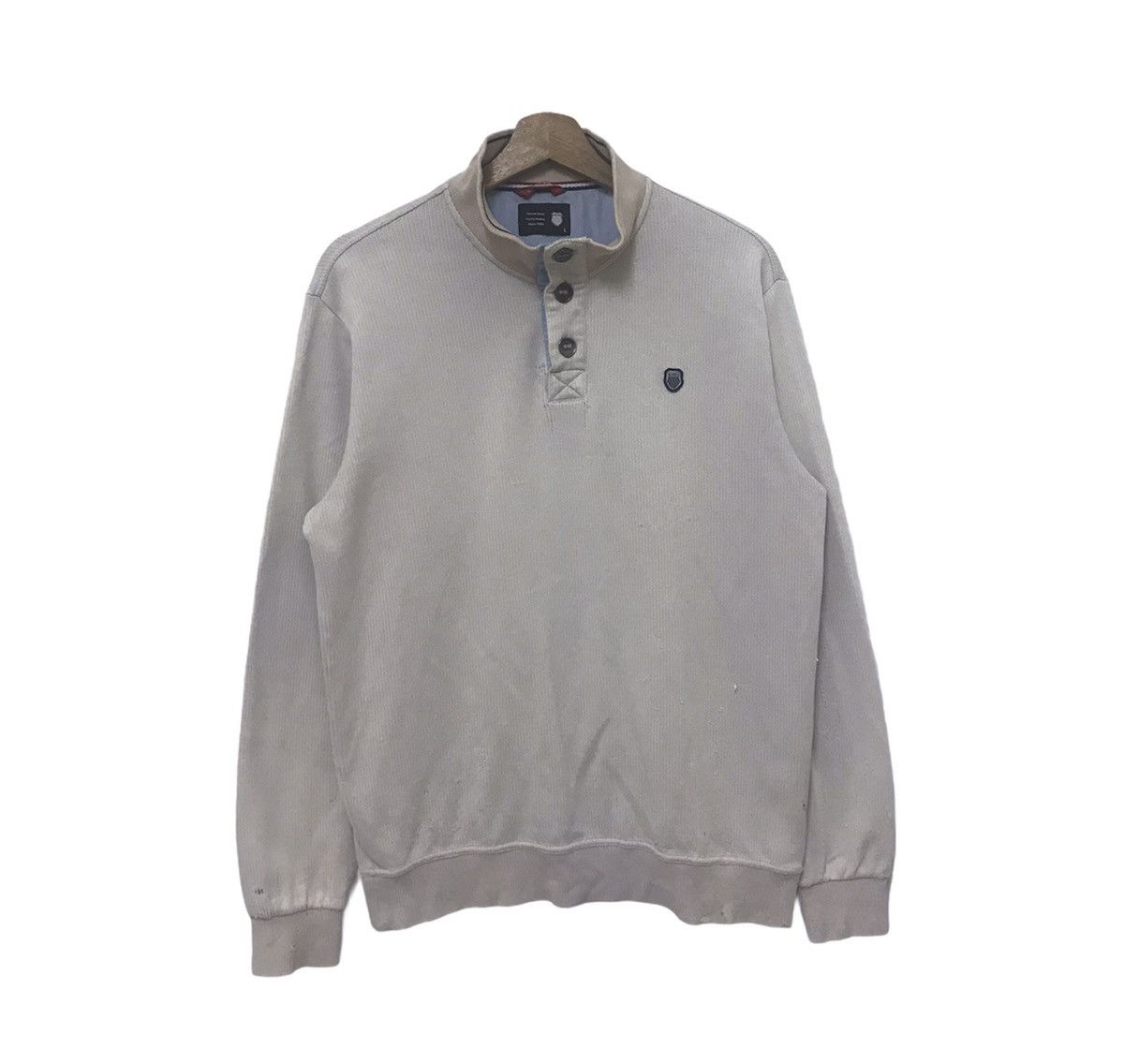 K-Swiss K Swiss Half Button Sweatshirt Size US L / EU 52-54 / 3 - 1 Thumbnail