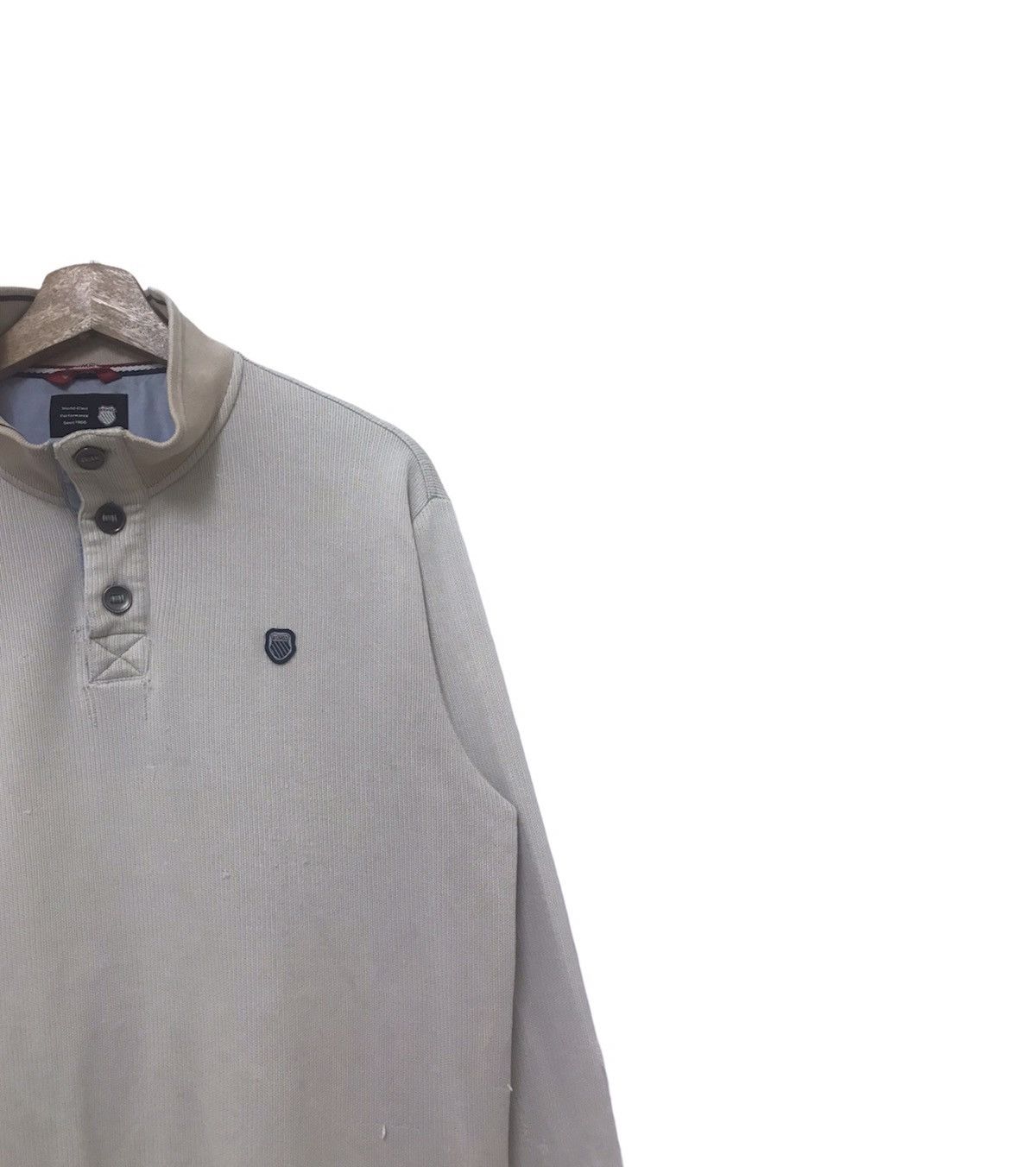 K-Swiss K Swiss Half Button Sweatshirt Size US L / EU 52-54 / 3 - 4 Thumbnail