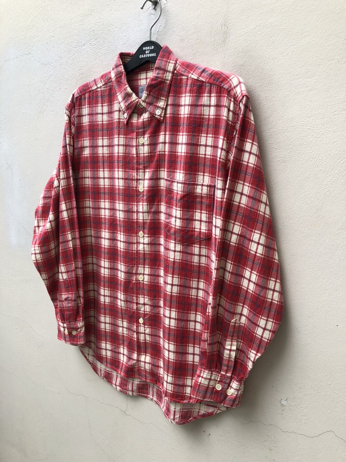 Johnbull Vintage 90s Johnbull Zazou Japan Oversized Flannel Shirt Size US L / EU 52-54 / 3 - 4 Thumbnail