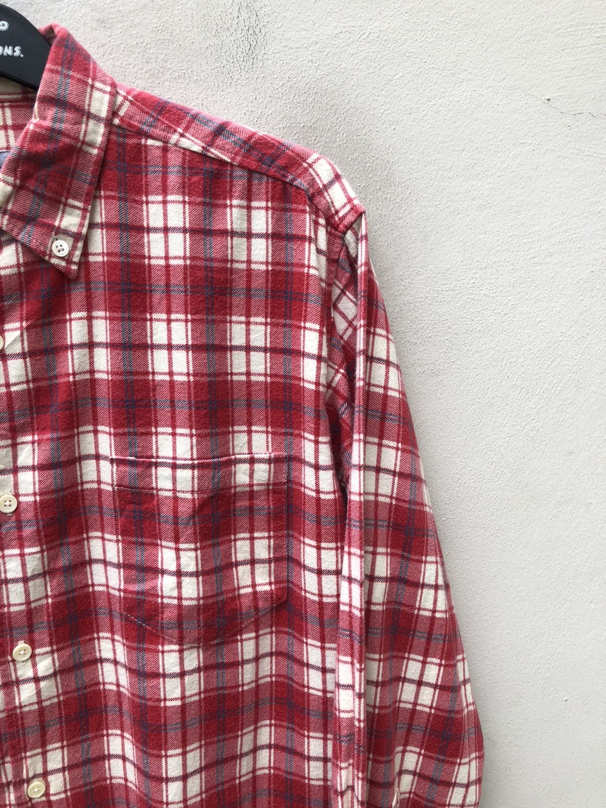 Johnbull Vintage 90s Johnbull Zazou Japan Oversized Flannel Shirt Size US L / EU 52-54 / 3 - 3 Thumbnail