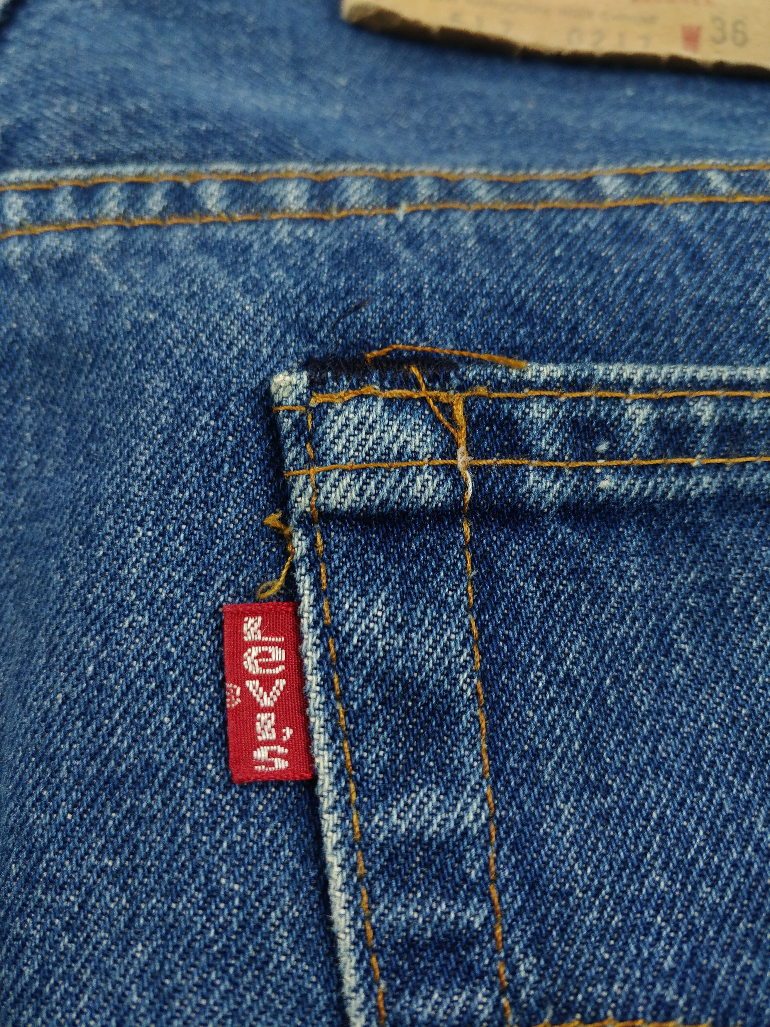 Vintage Levi's 517-0217 Boot Cut Red Tab Made In USA Jeans