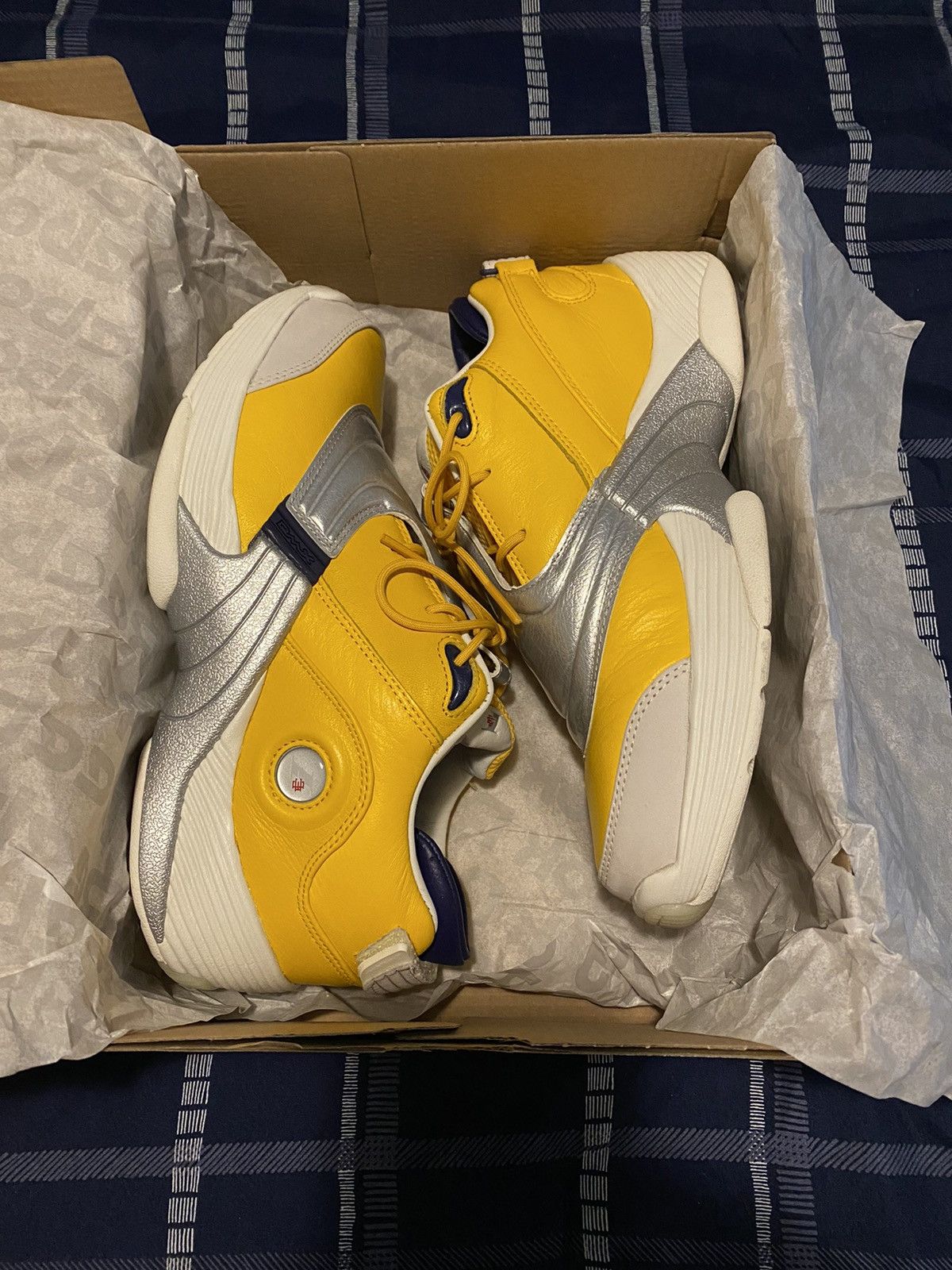 Eric Emanuel Reebok Eric Emanuel x Reebok Answer 5 Track Gold Grailed