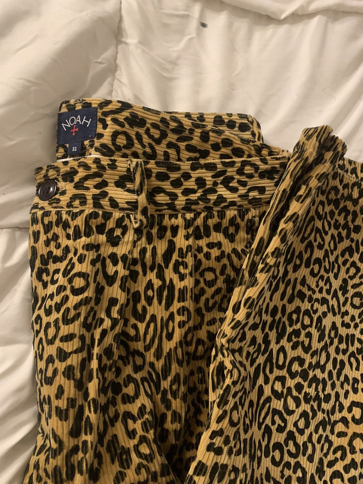 Noah noah leopard print corduroy pants | Grailed