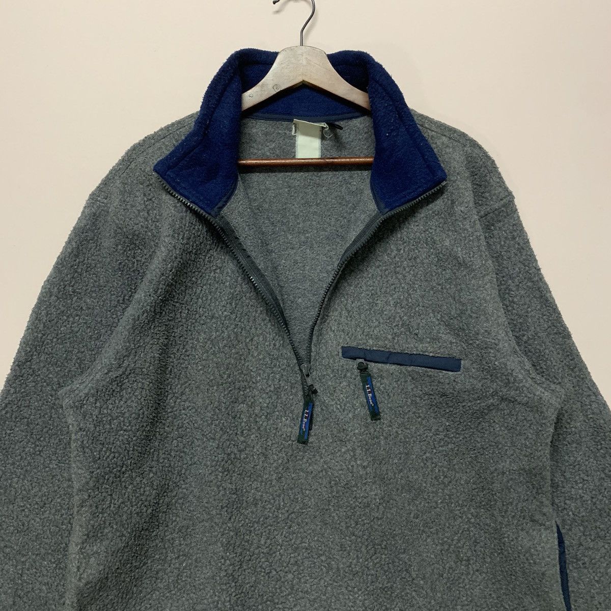 L.L. Bean × Vintage Vintage L.L.Bean Quarter Zip Fleece Sweater Jacket Size US XL / EU 56 / 4 - 5 Thumbnail