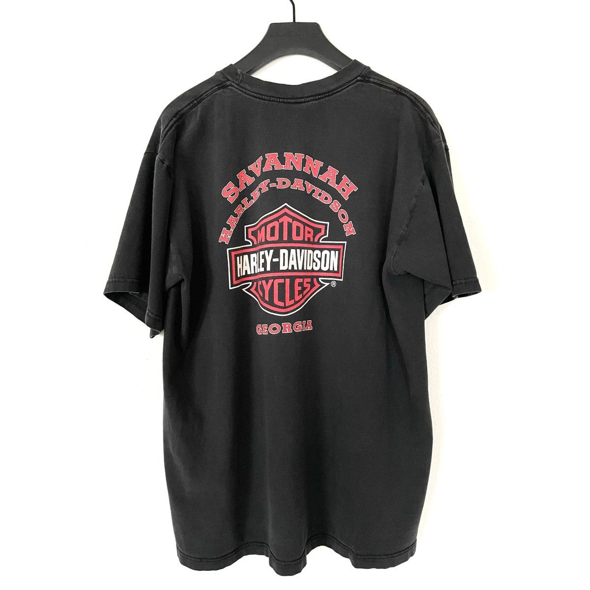 Harley Davidson Vintage Harley Davidson skull classic logo ripped print tee Size US XL / EU 56 / 4 - 2 Thumbnail