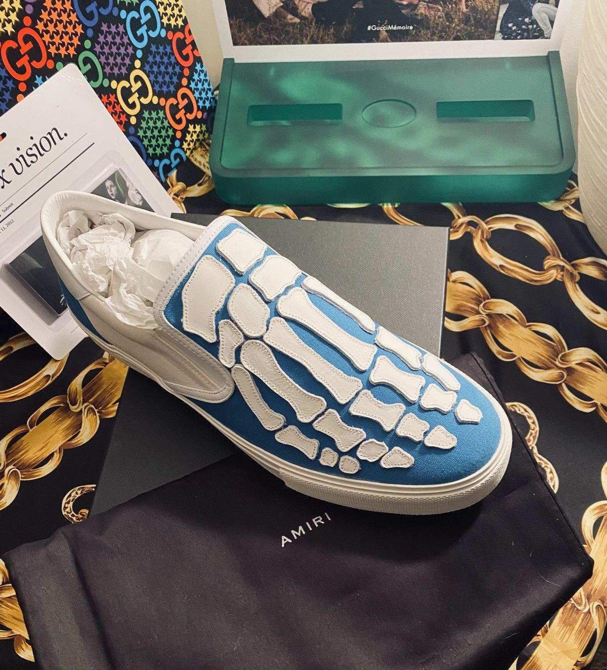 Amiri Amiri Skeleton Slip on sneaker skel toe | Grailed