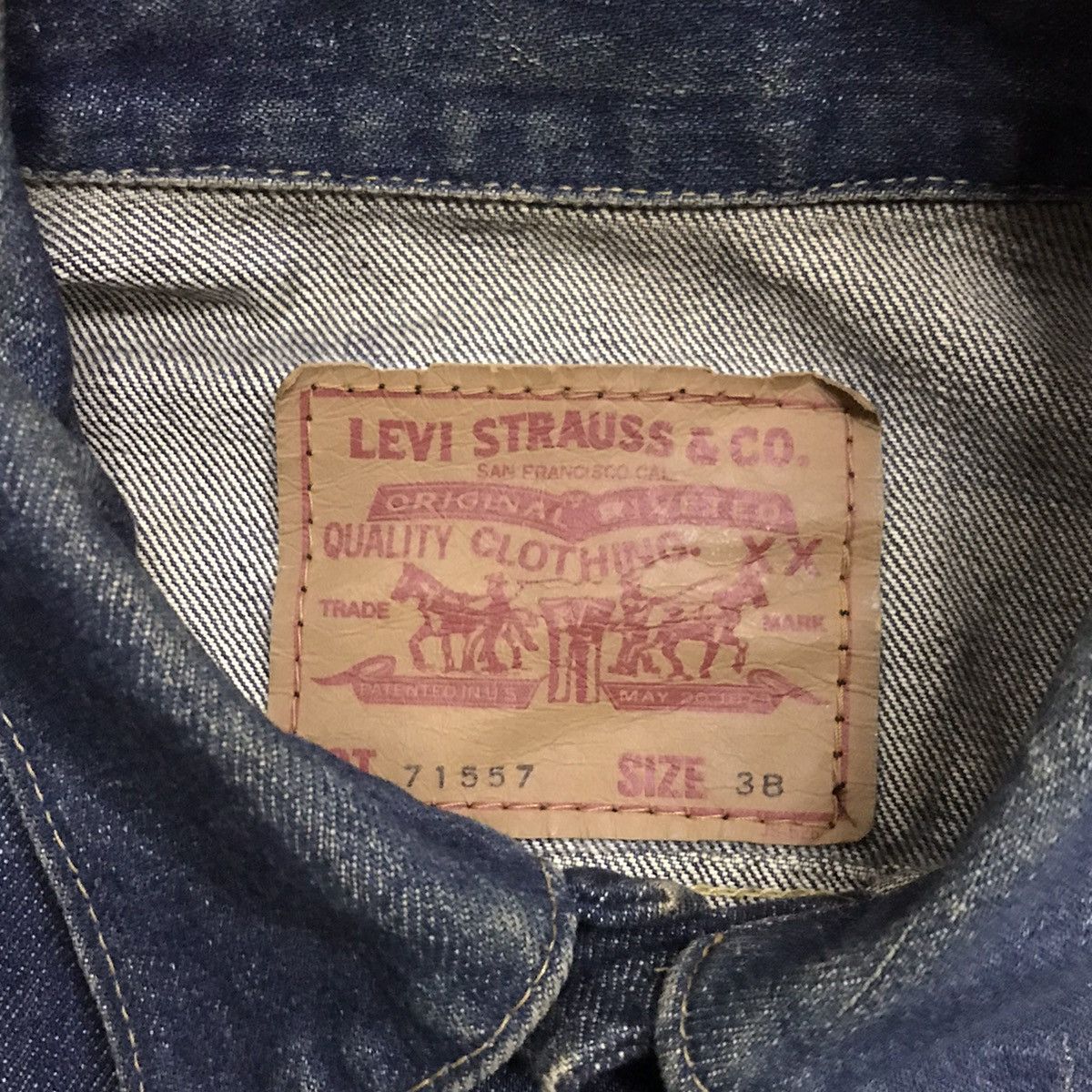 LEVI’S BIG E DENIME JACKET BUTTONS