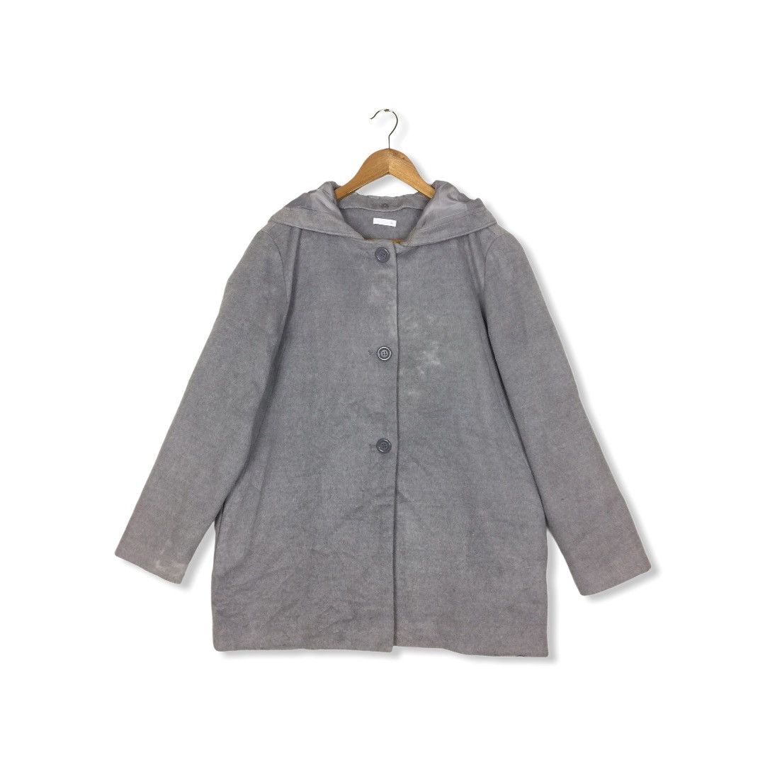Designer × Japanese Brand Vintage Wool Jacket With Hoodie Size US L / EU 52-54 / 3 - 1 Thumbnail