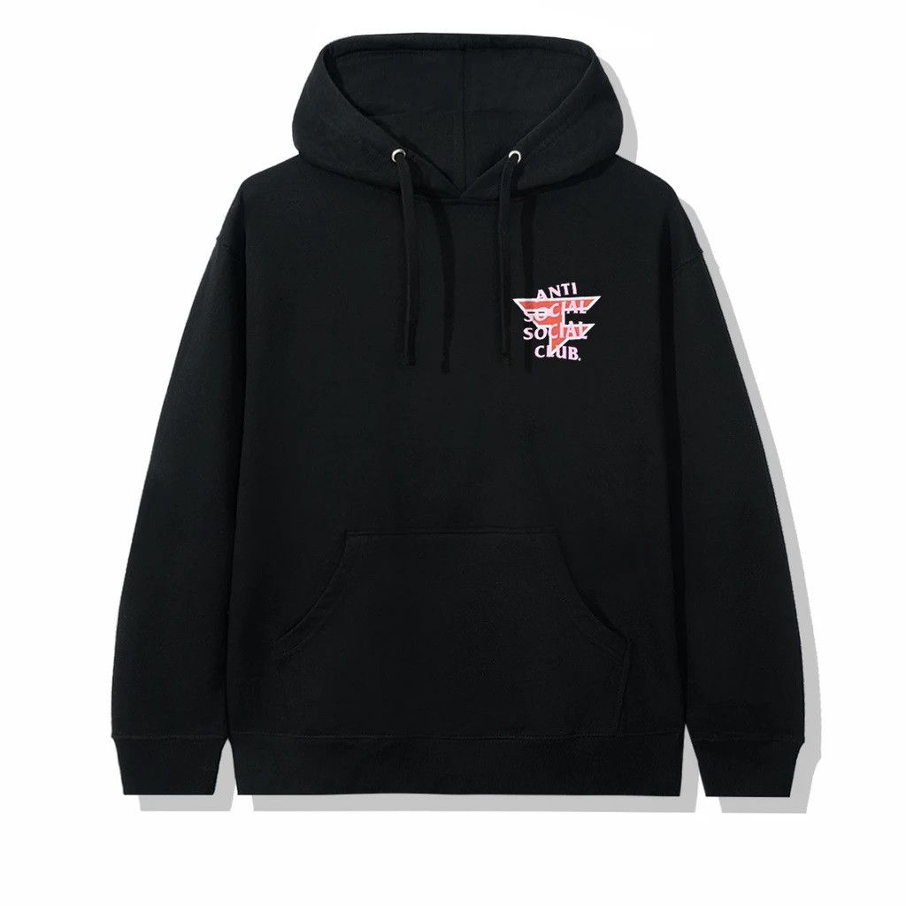 image of Ds Assc X Faze Clan Pink Logo Black Hoodie Fog Ftp Bape Kith, Men's (Size XL)