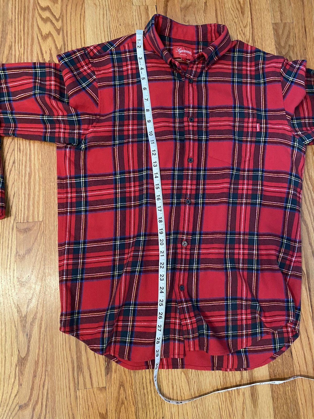 Supreme Supreme Tartan Flannel Shirt Red Large Size US L / EU 52-54 / 3 - 4 Thumbnail