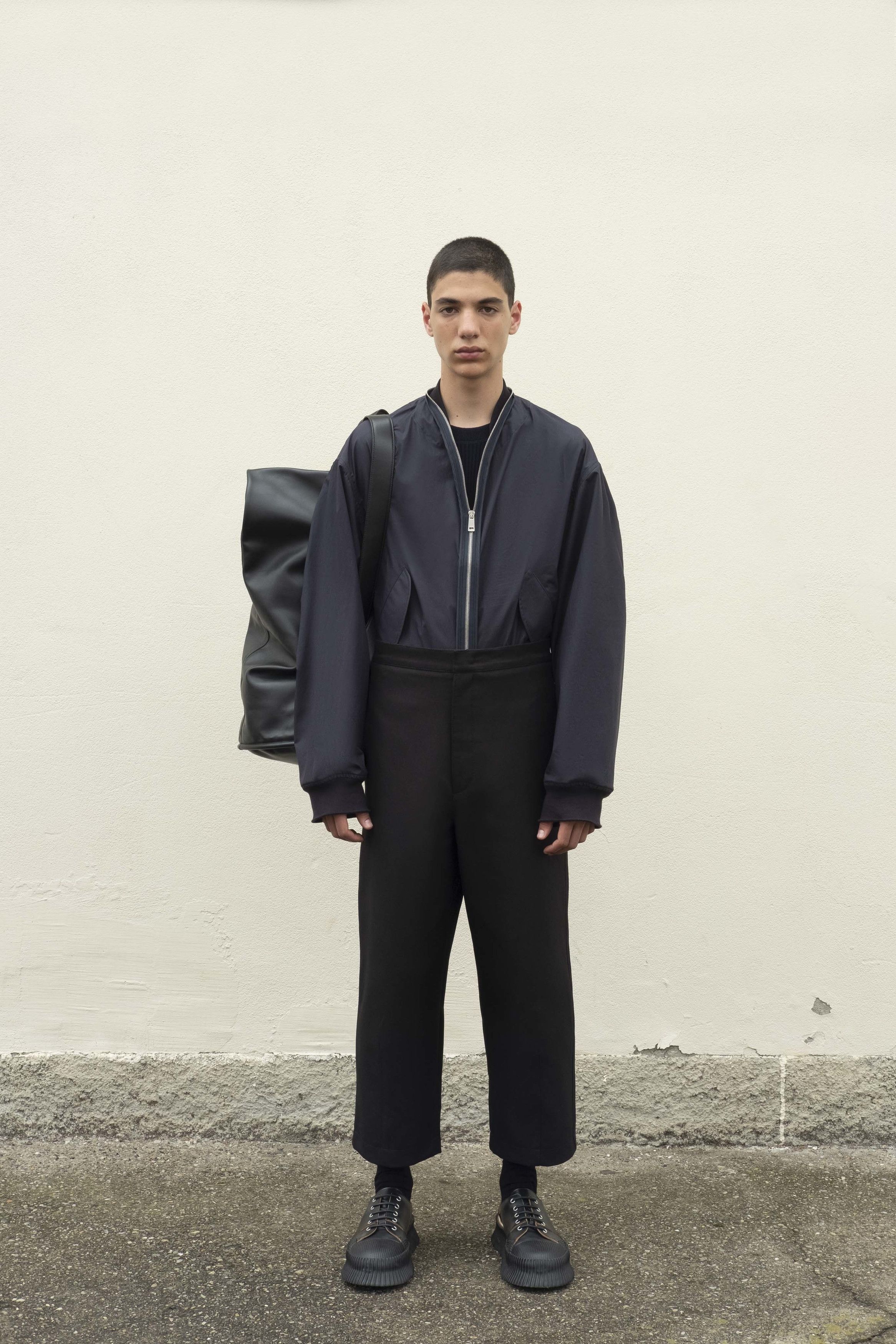 Jil Sander SS19 cropped wide leg wool pants Size US 32 / EU 48 - 1 Thumbnail