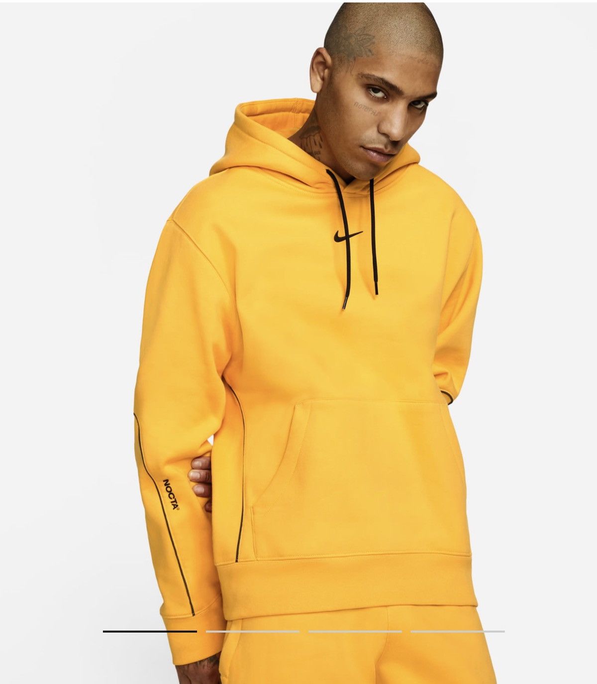 Yellow nocta hoodie sale