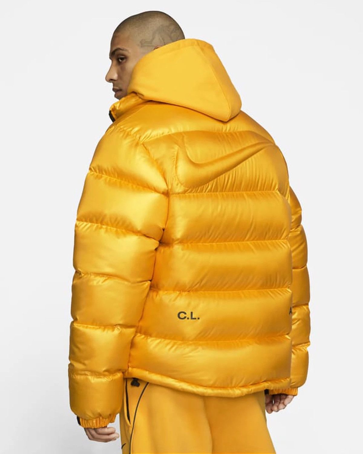 Nike yellow puffer jacket best sale