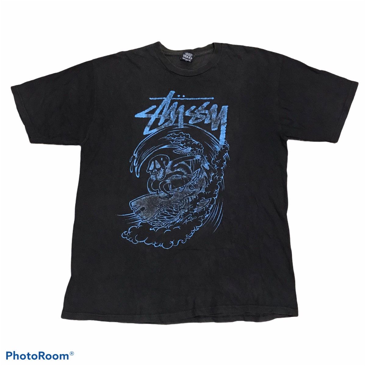 Vintage Vintage Stussy Skull surf sharks | Grailed