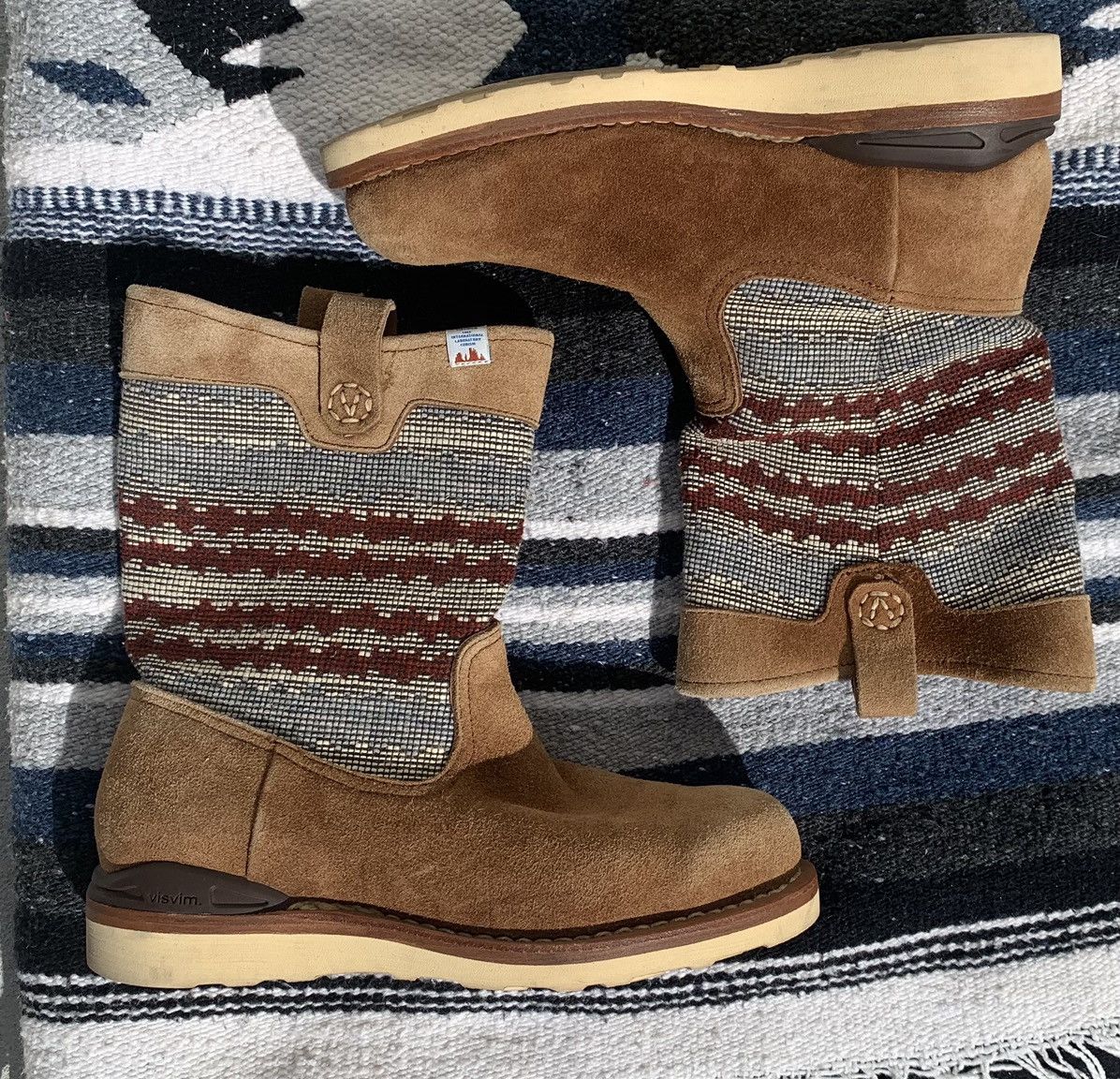 Visvim SS11 Wabanaki Blanket Boots-Folk M8 | Grailed