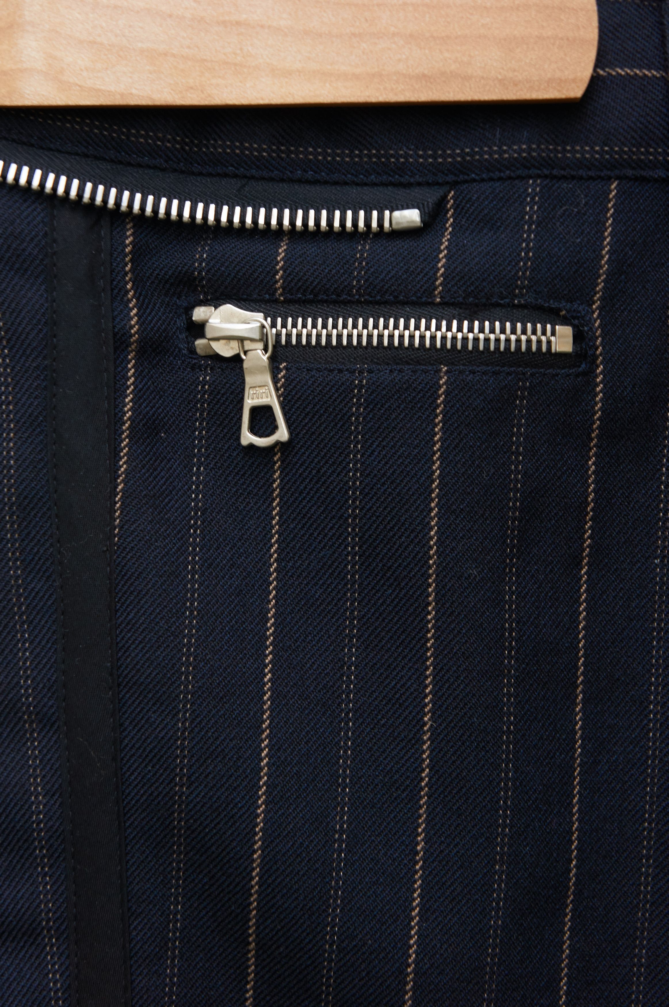 Dries Van Noten AW13 wool striped biker pants Size US 31 - 3 Thumbnail