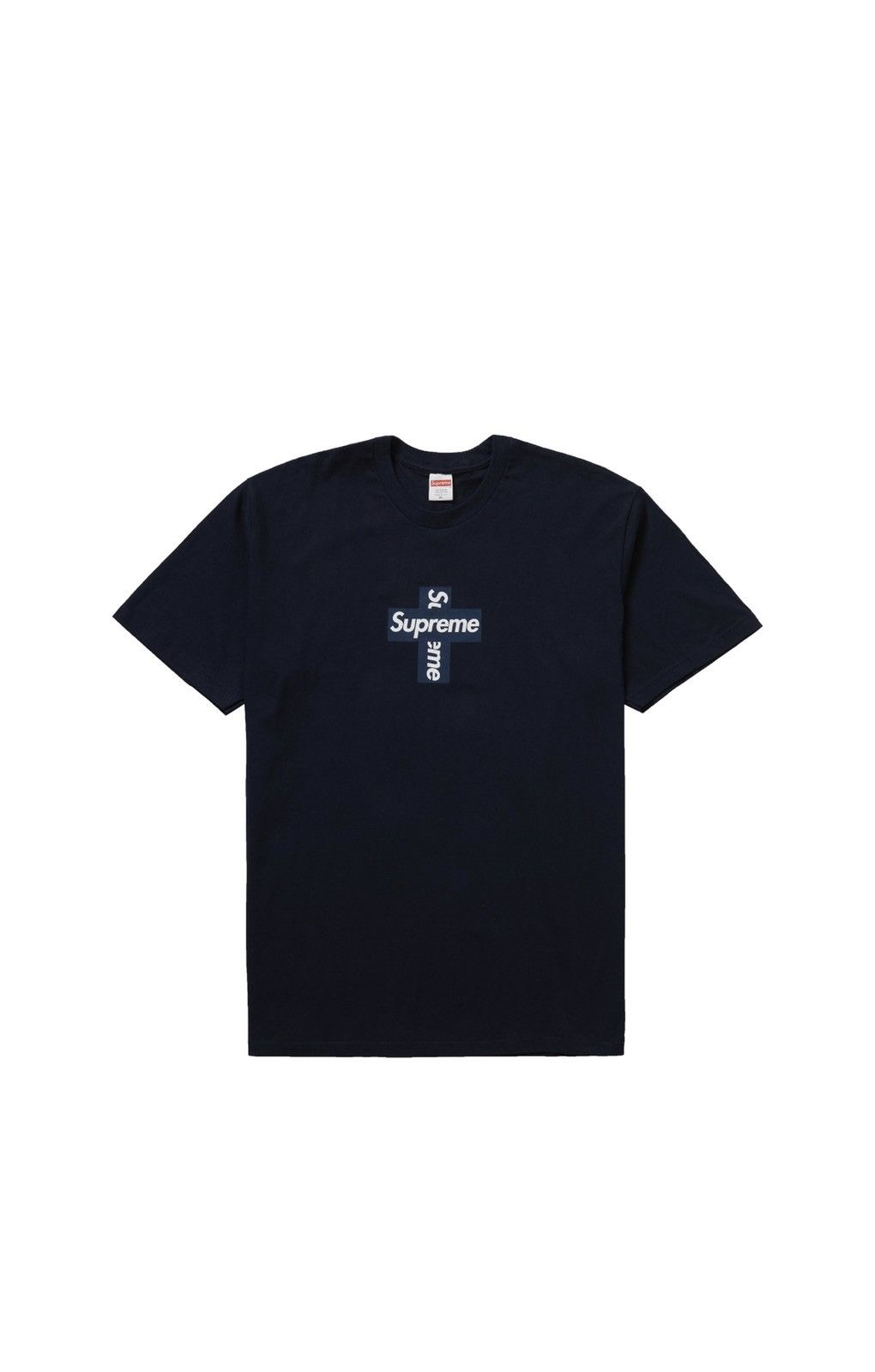 Supreme cross box logo tee black best sale