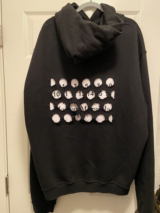 Maison margiela best sale hole hoodie