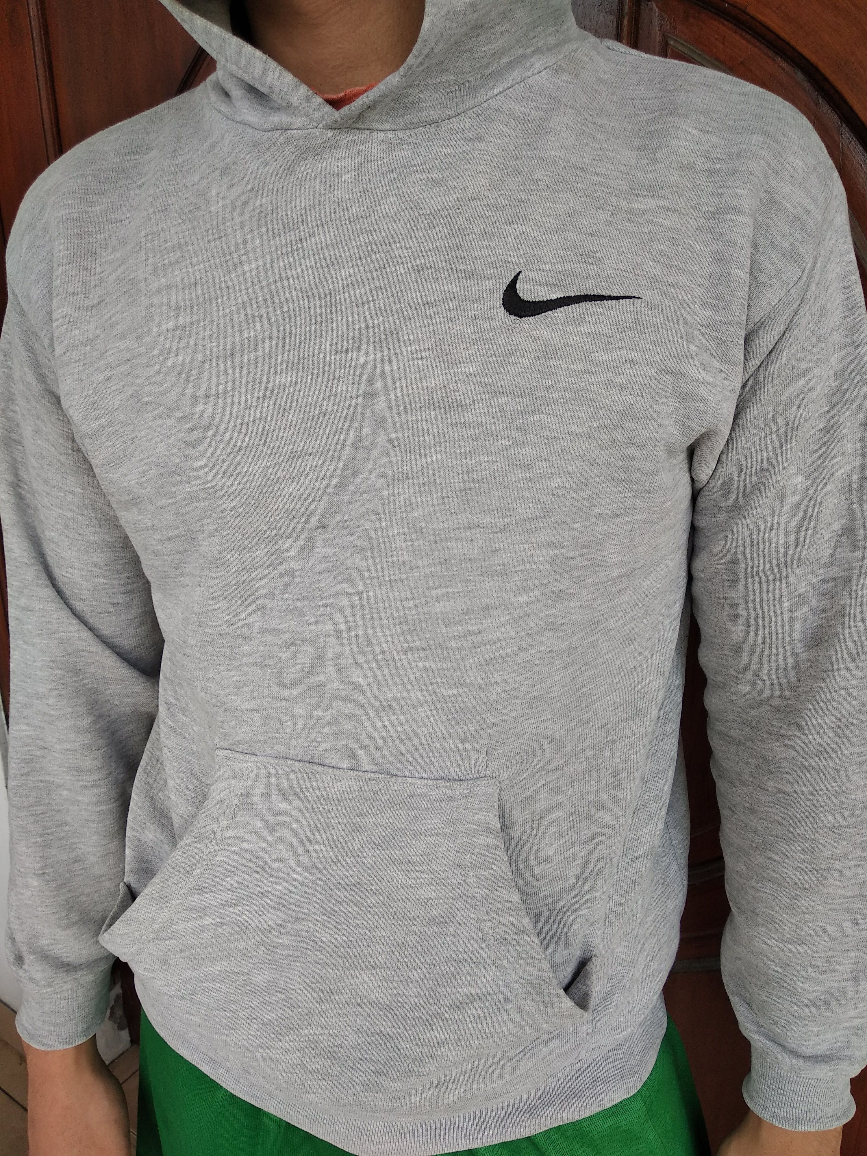 Nike × Vintage Vintage 90's Nike Small Swoosh Hoodie Size US XS / EU 42 / 0 - 9 Thumbnail