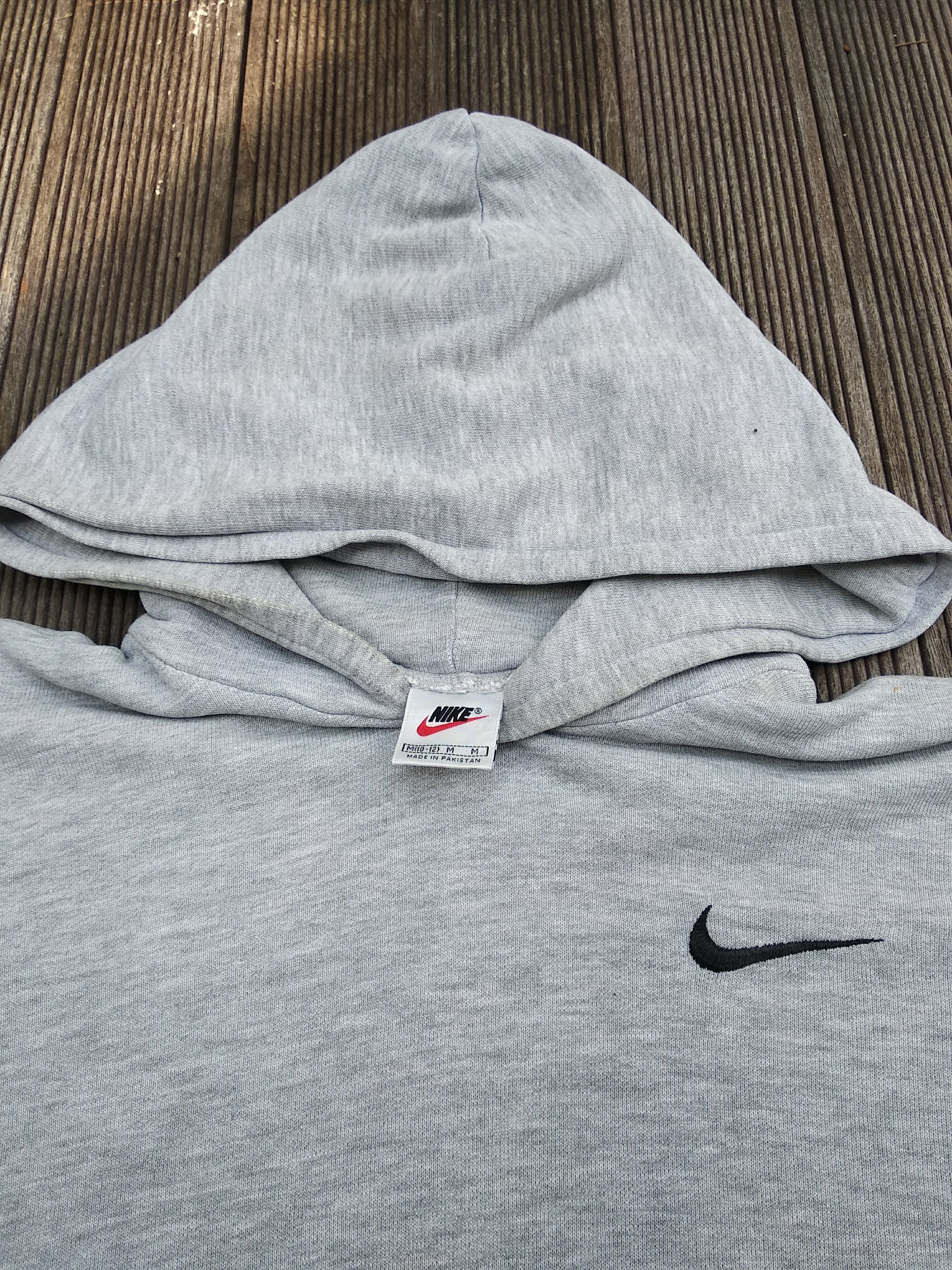 Nike × Vintage Vintage 90's Nike Small Swoosh Hoodie Size US XS / EU 42 / 0 - 3 Thumbnail