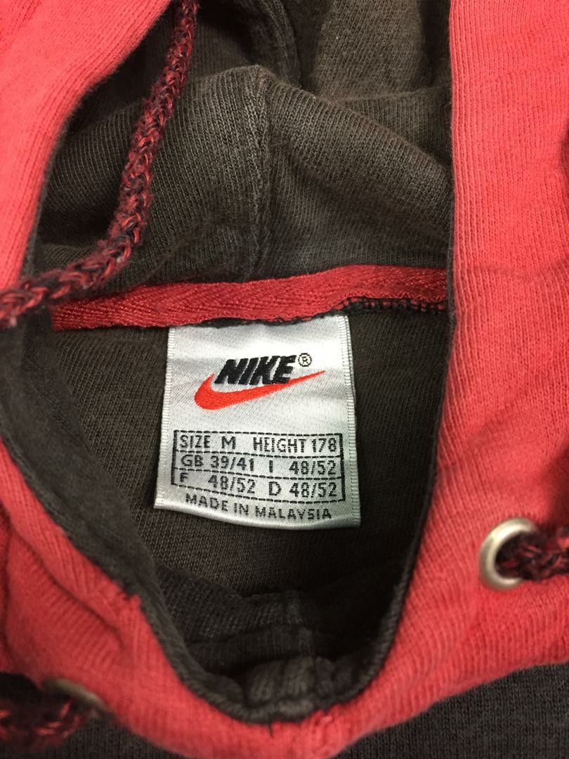 Nike Vintage Nike Swoosh Big Logo Ringer Cropped Hoodie Size US M / EU 48-50 / 2 - 10 Thumbnail