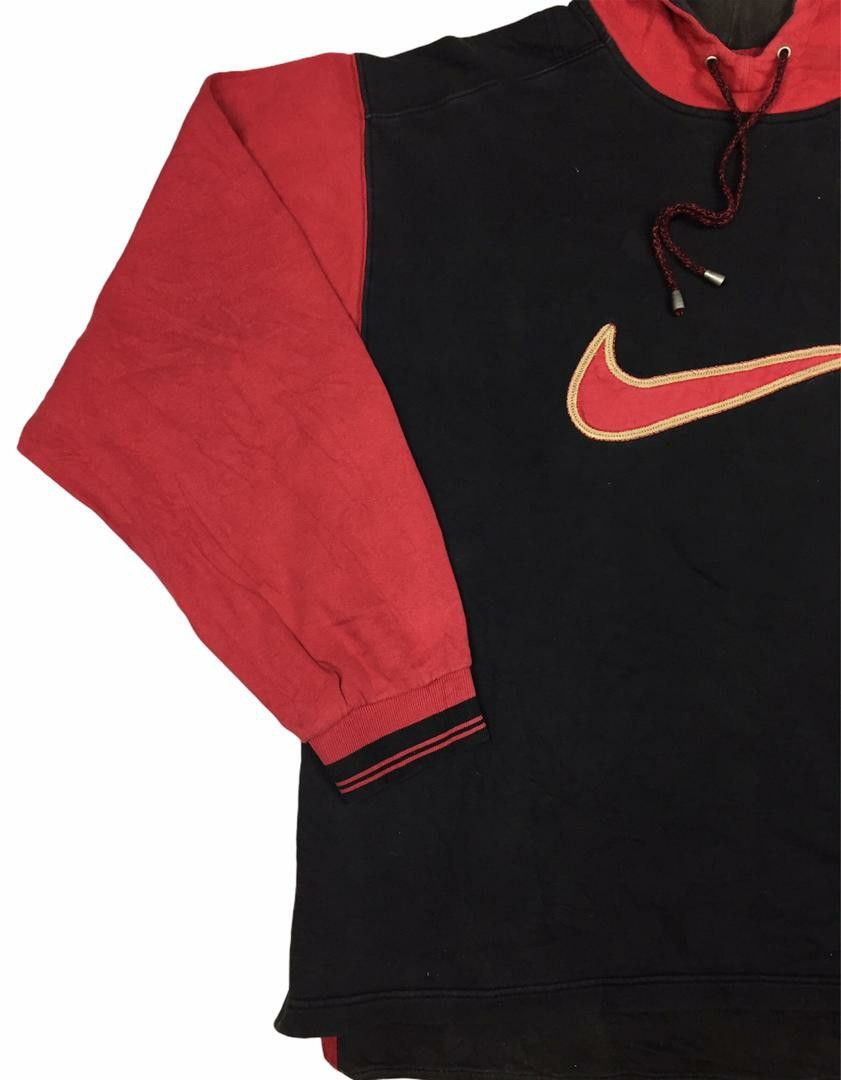 Nike Vintage Nike Swoosh Big Logo Ringer Cropped Hoodie Size US M / EU 48-50 / 2 - 4 Thumbnail