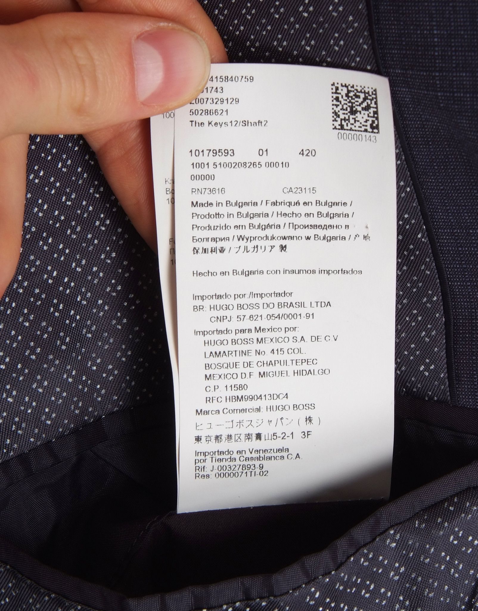 Hugo Boss Hugo Boss x Reda Navy Pure Wool Blazer Jacket Size 42R - 8 Thumbnail