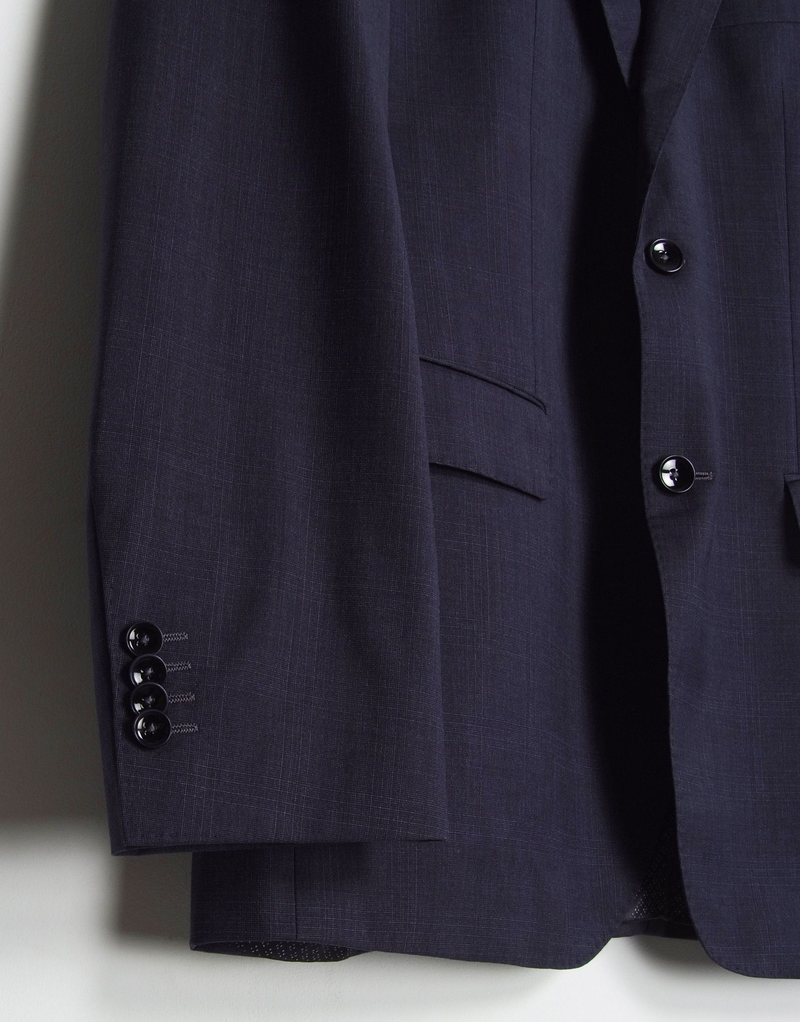 Hugo Boss Hugo Boss x Reda Navy Pure Wool Blazer Jacket Size 42R - 4 Thumbnail