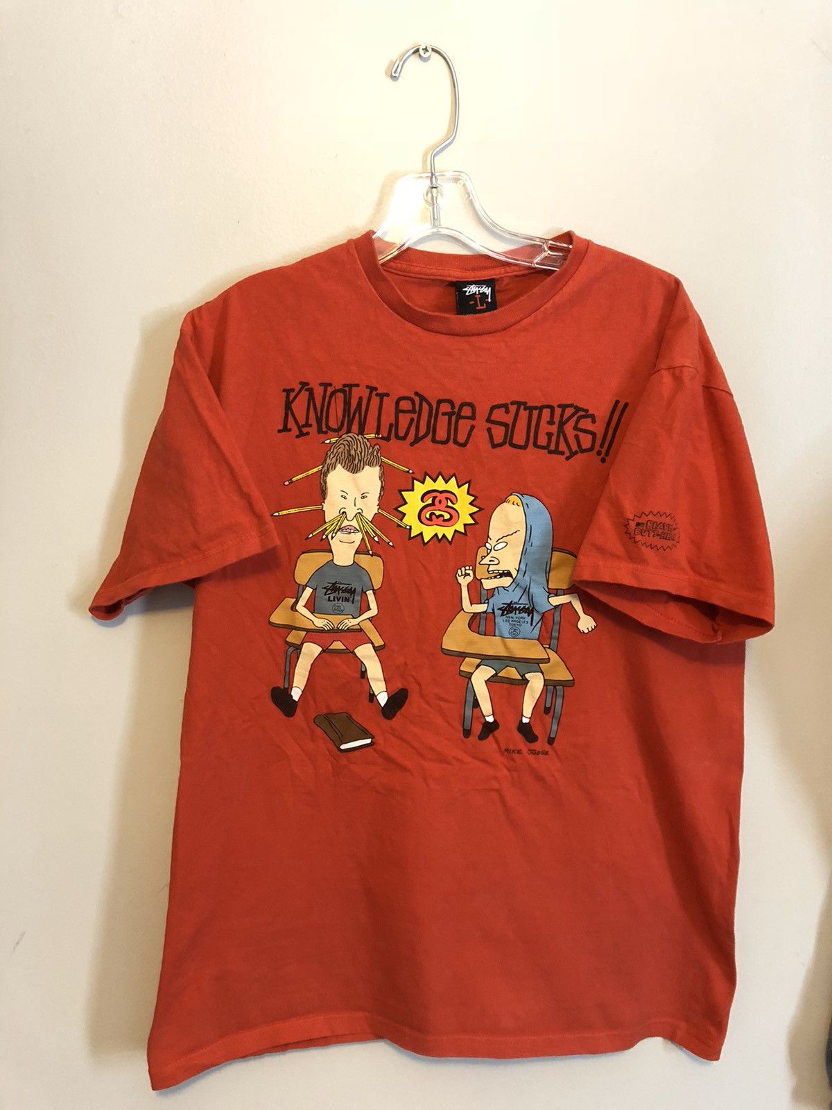 Mtv × Stussy Rare Stussy X Beavis & Butthead Tshirt | Grailed