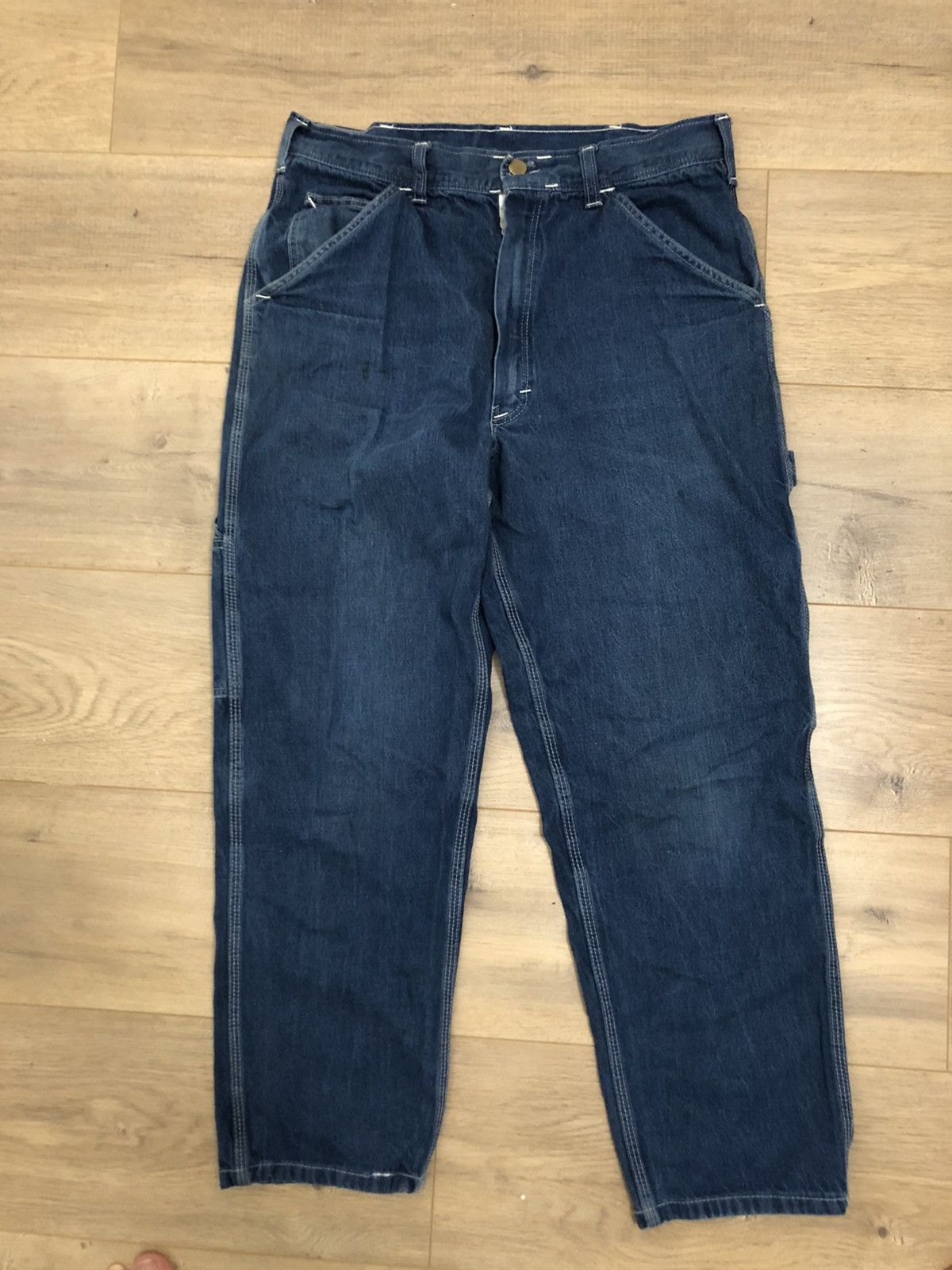 Stan Ray Stan Ray OG Indigo Denim Carpenter 32 Cropped Size US 32 / EU 48 - 1 Thumbnail