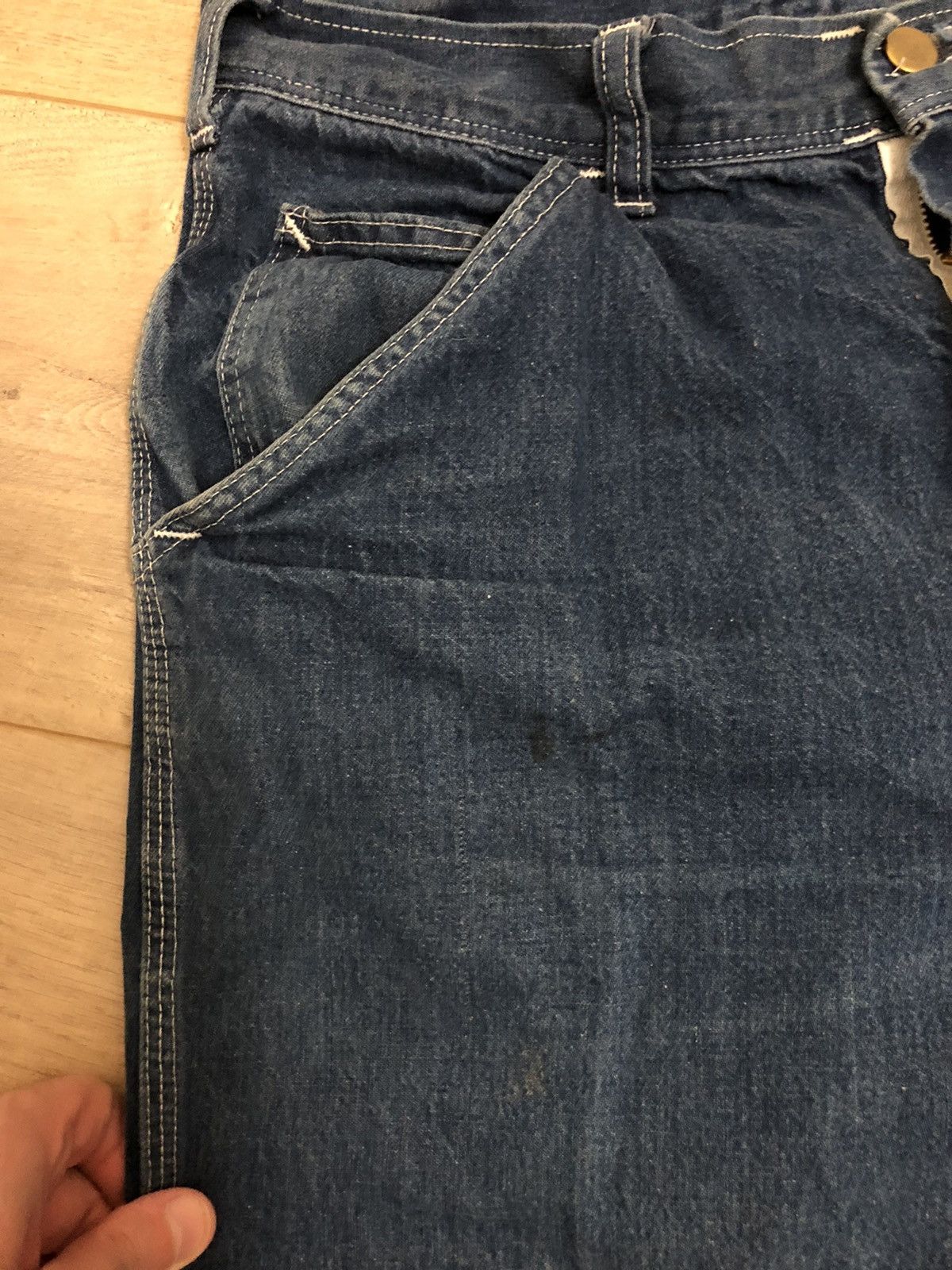 Stan Ray Stan Ray OG Indigo Denim Carpenter 32 Cropped Size US 32 / EU 48 - 2 Thumbnail
