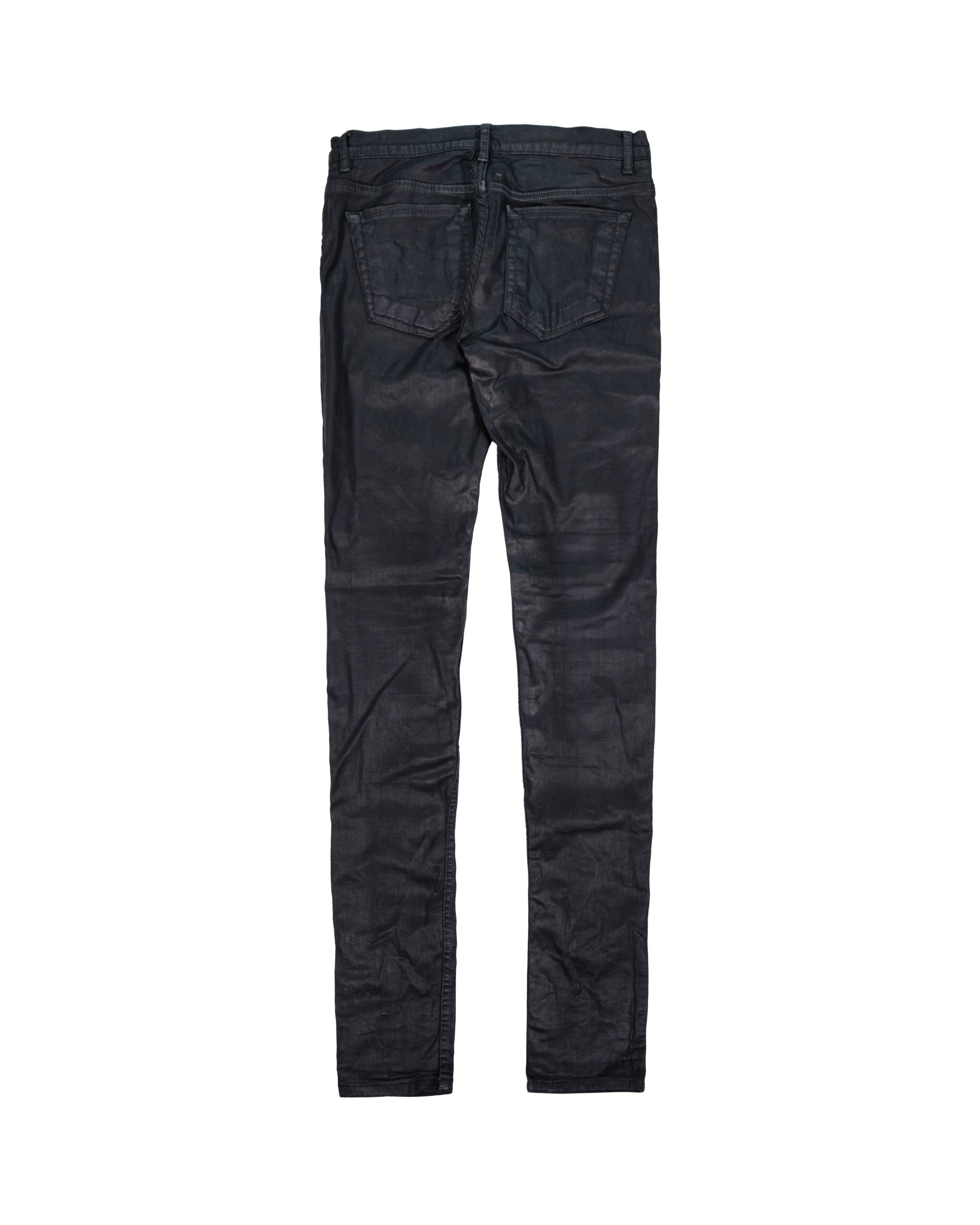 Rick Owens Detroit Cut Waxed Skinny Jeans - SS16