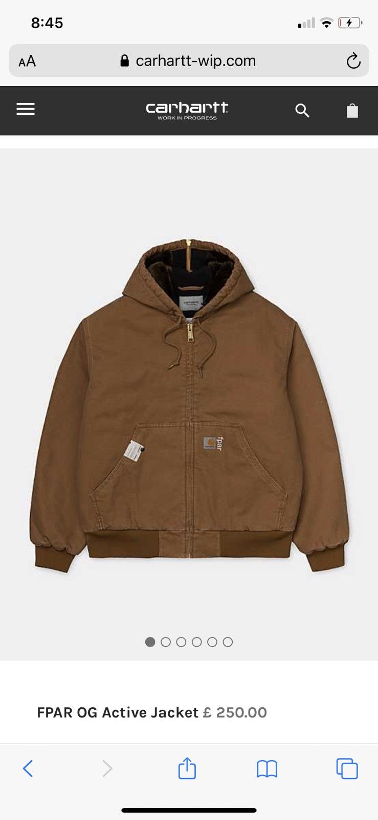 Carhartt Wip Carhartt FPAR active jacket size XL | Grailed