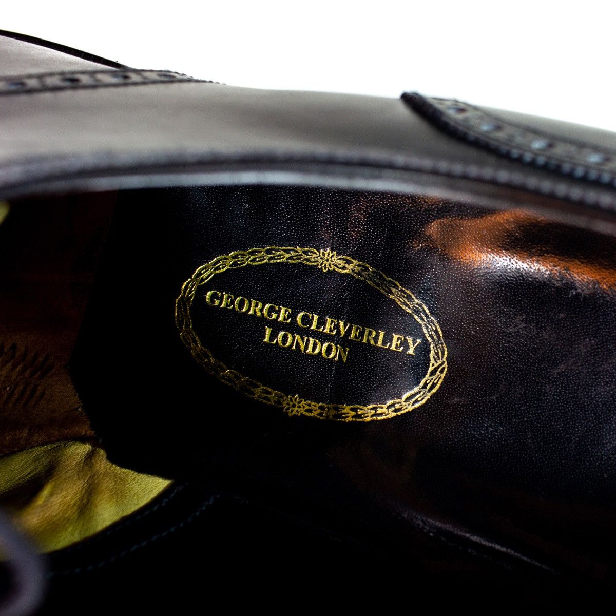 George Cleverley 869$ George Cleverley Cap Toe Wingtip Oxford Black Leather Size US 11 / EU 44 - 10 Thumbnail