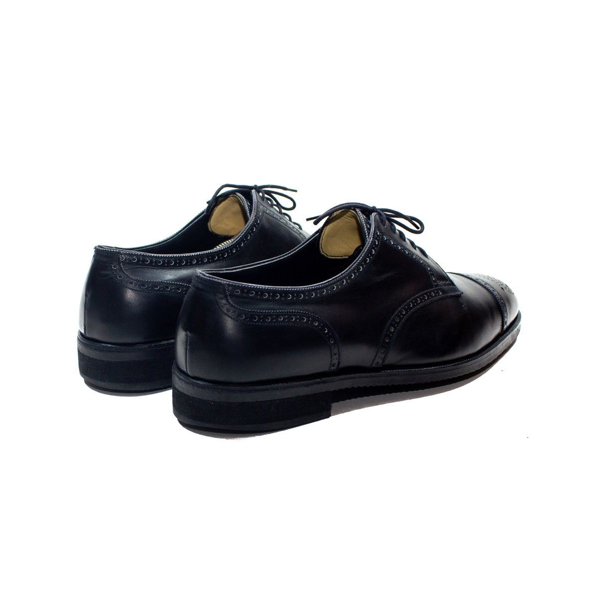 George Cleverley 869$ George Cleverley Cap Toe Wingtip Oxford Black Leather Size US 11 / EU 44 - 2 Thumbnail