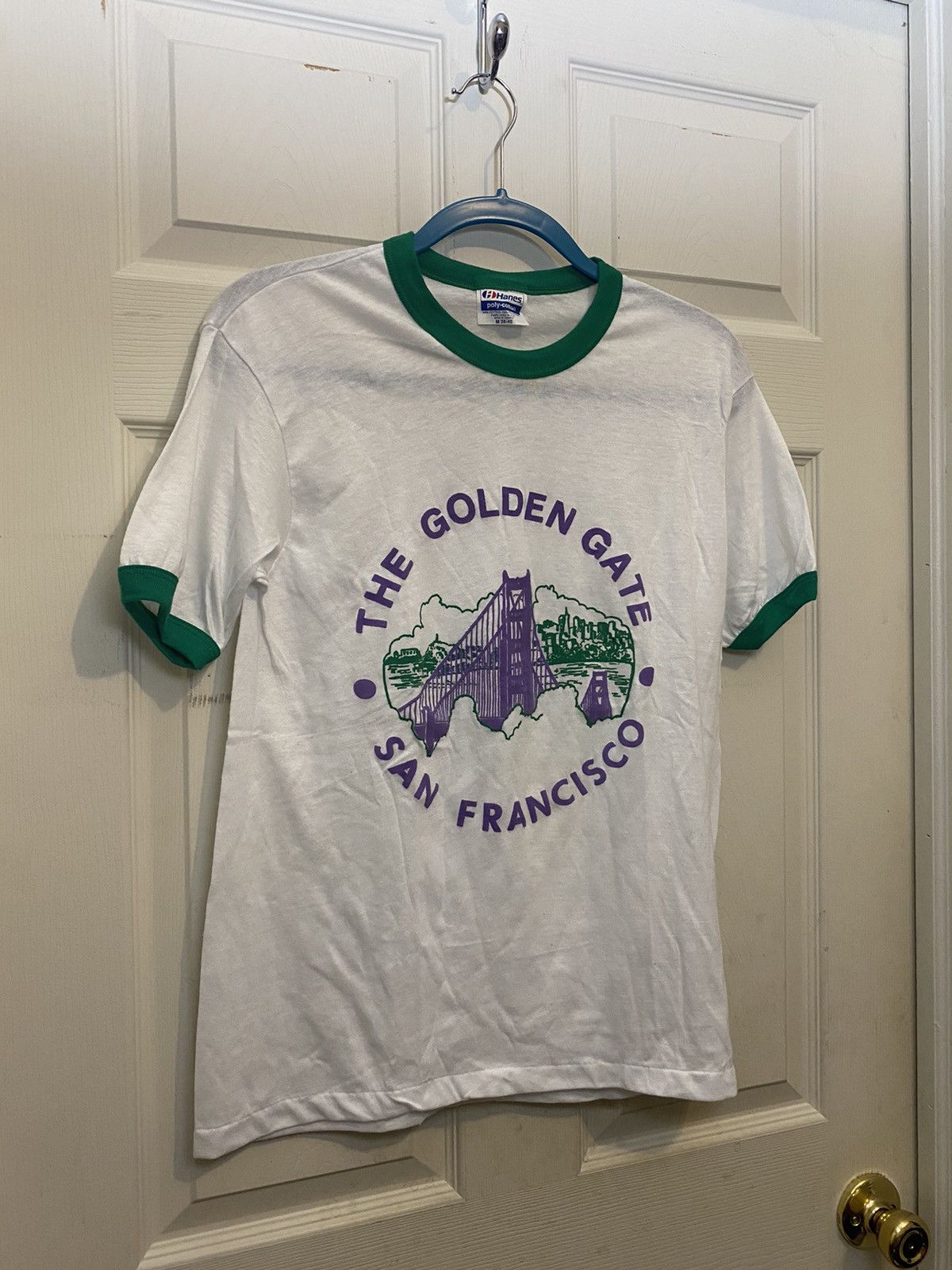 Vintage Vintage 80s Golden Gate State San Francisco T-Shirt Size US S / EU 44-46 / 1 - 1 Thumbnail