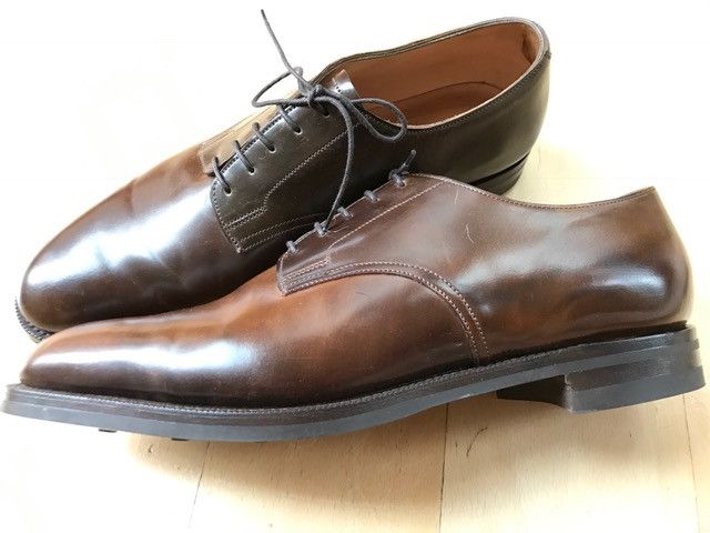 Chaussures Edward Green Windermere Derby En Cuir - Pointure 9 F / 43, Marron, Très Bon état