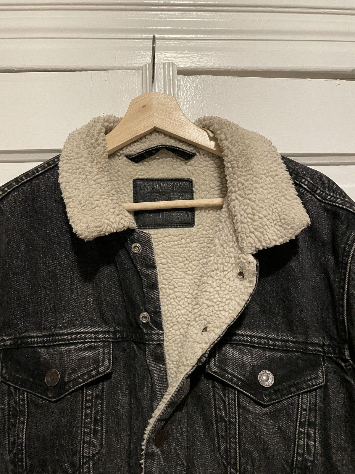 Levi's Vintage Levi’s Sherpa jean jacket black large Size US L / EU 52-54 / 3 - 3 Thumbnail
