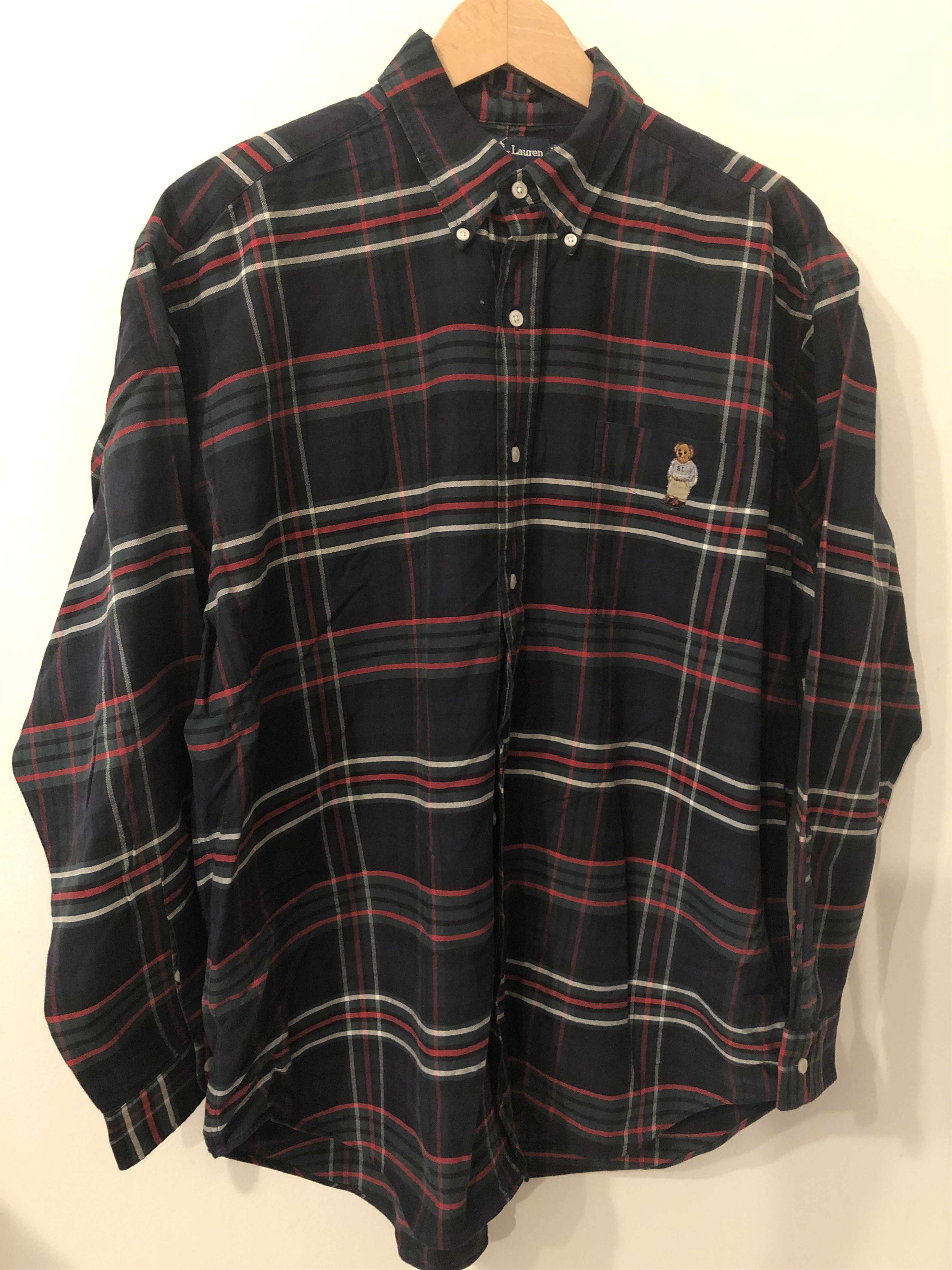Ralph Lauren Vintage Ralph Lauren Polo Bear Blair Button Down Shirt Size US L / EU 52-54 / 3 - 1 Thumbnail