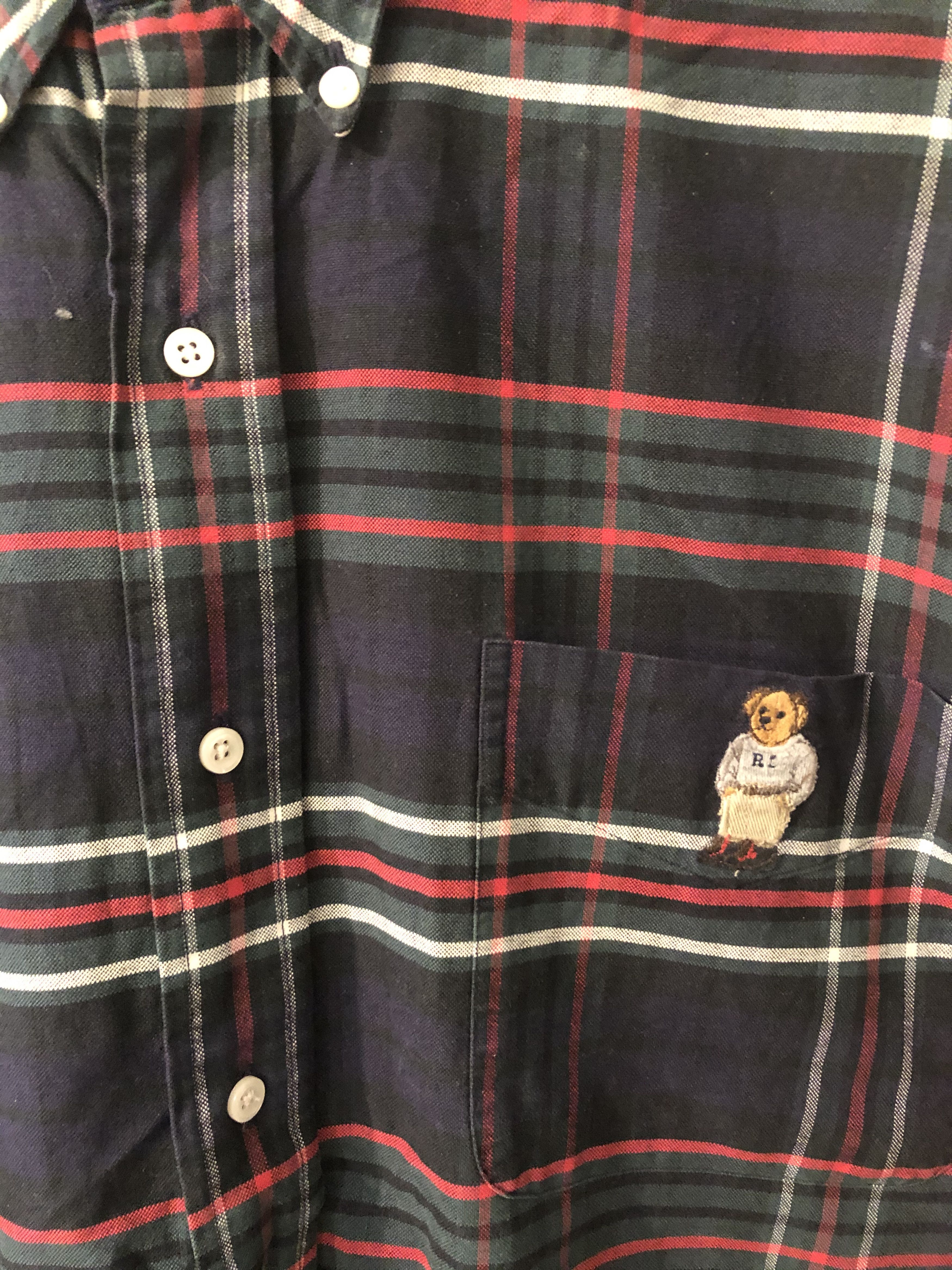 Ralph Lauren Vintage Ralph Lauren Polo Bear Blair Button Down Shirt Size US L / EU 52-54 / 3 - 2 Thumbnail