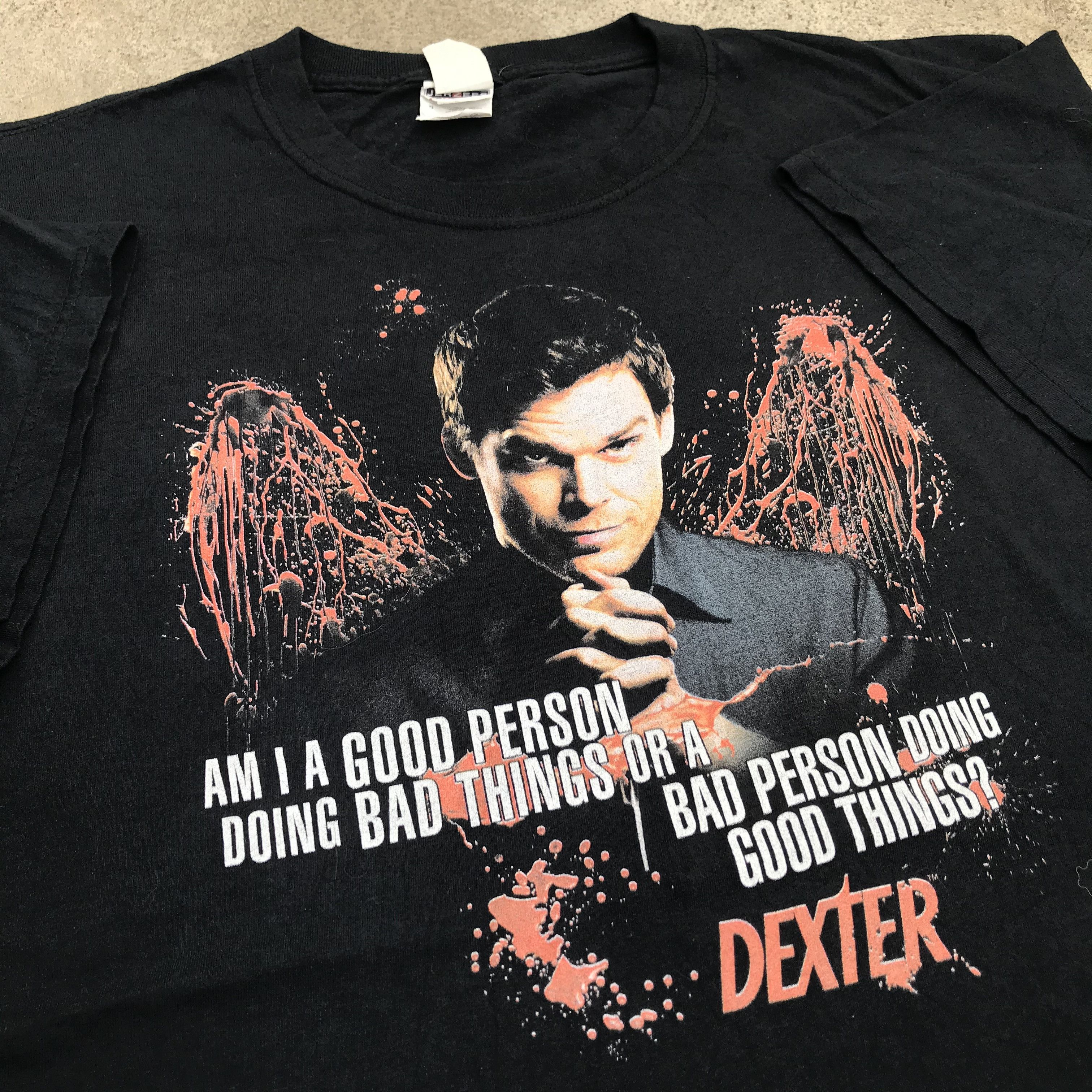 Expert Horror Vintage Y2K Dexter tv series Movie Tee crime drama Size US L / EU 52-54 / 3 - 1 Thumbnail