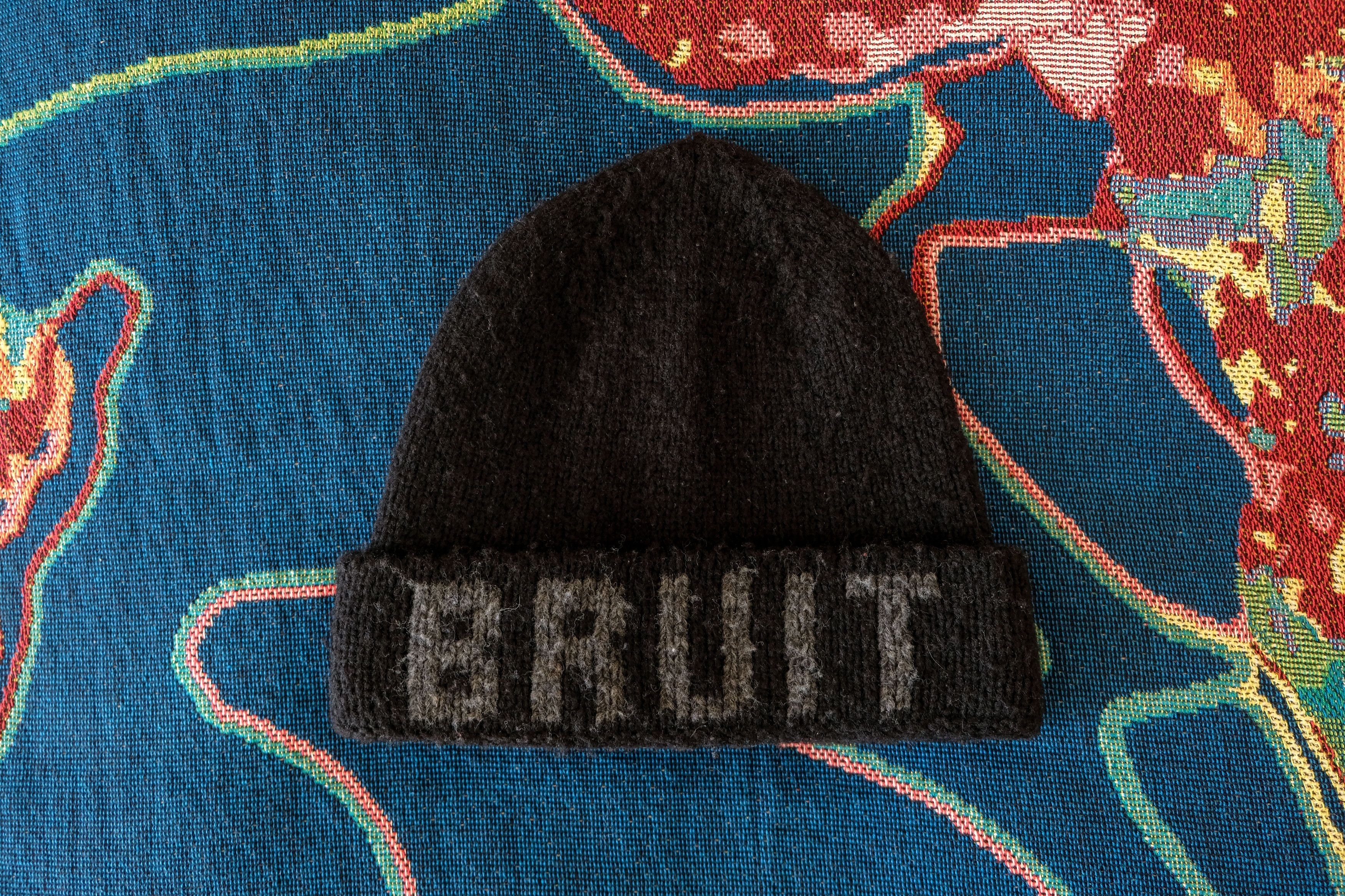 image of Undercover Knit "bruit" Beanie Aw13 Anatomicouture in Black, Men's