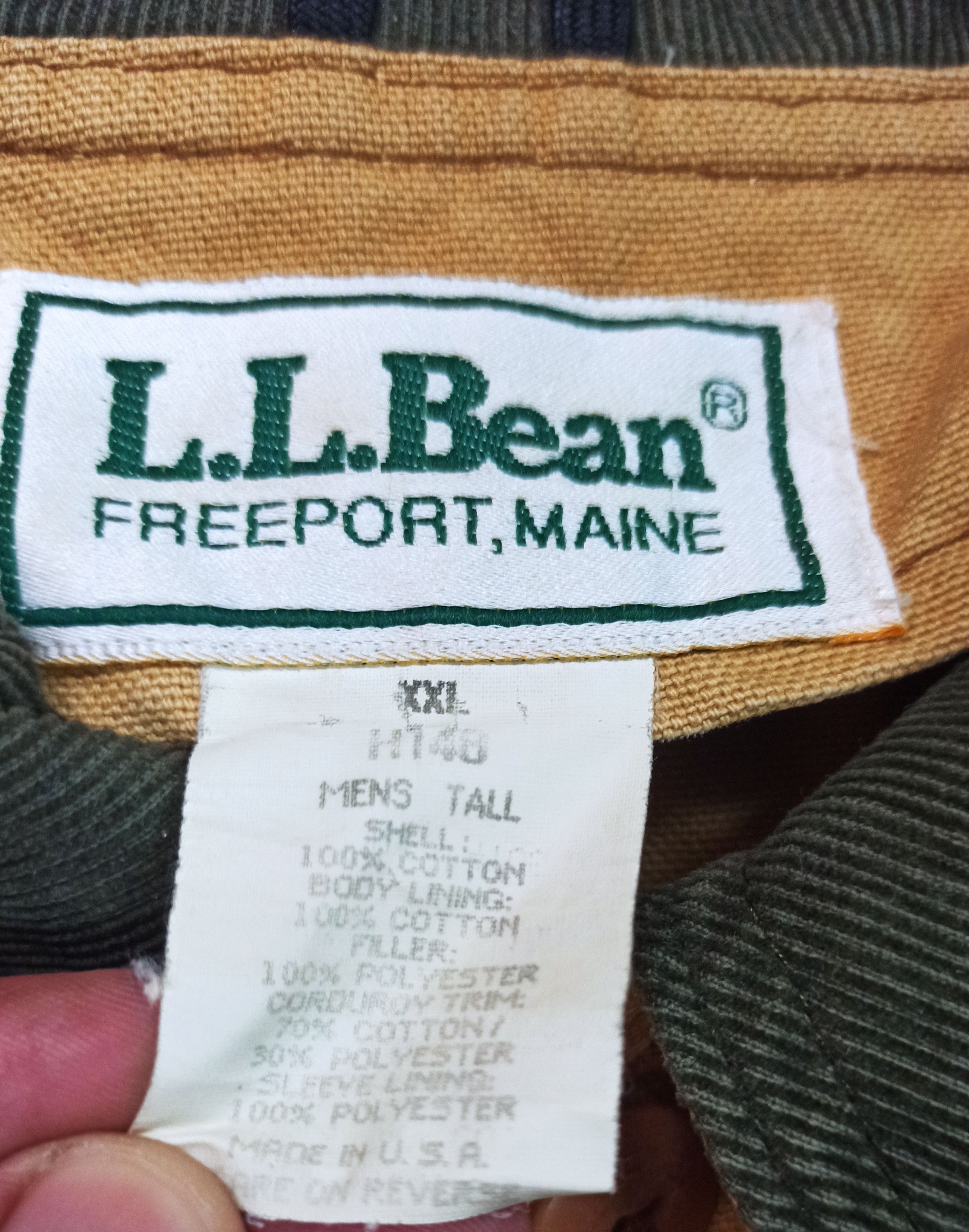L.L. Bean Vintage LL Bean Made In USA Denim Heavy Jacket Like Jeans Size US XXL / EU 58 / 5 - 6 Thumbnail