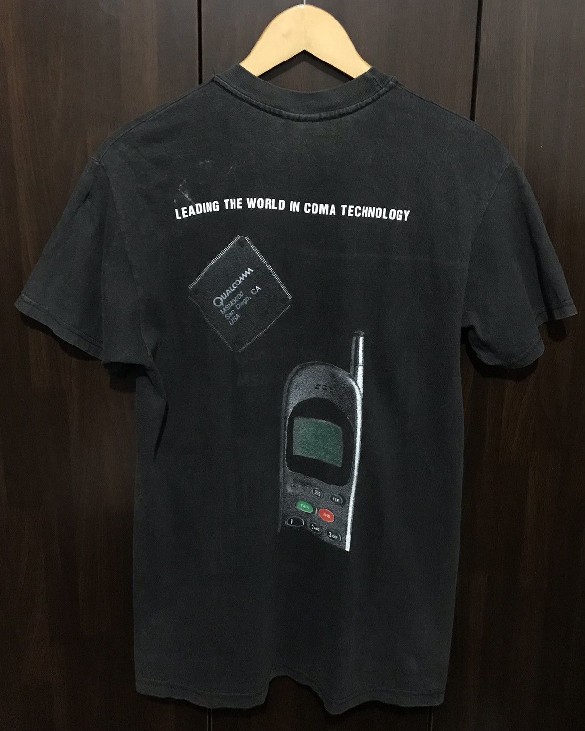 Hanes × Vintage Vintage 90s Qualcomm MSM3000 Chip Tshirt Size US M / EU 48-50 / 2 - 3 Thumbnail