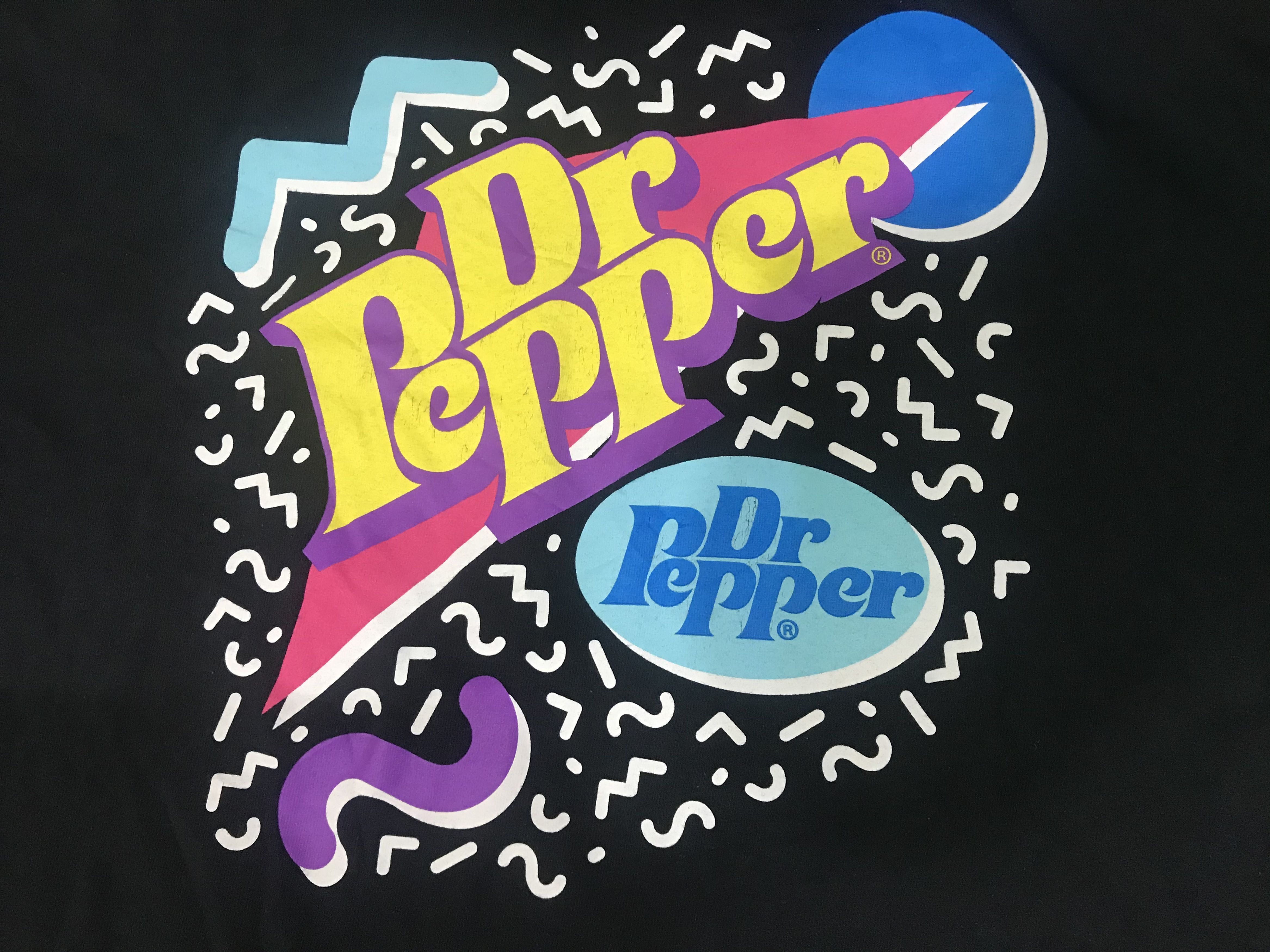 Vintage Dr Pepper Promo Black T-Shirt Size US XL / EU 56 / 4 - 5 Thumbnail