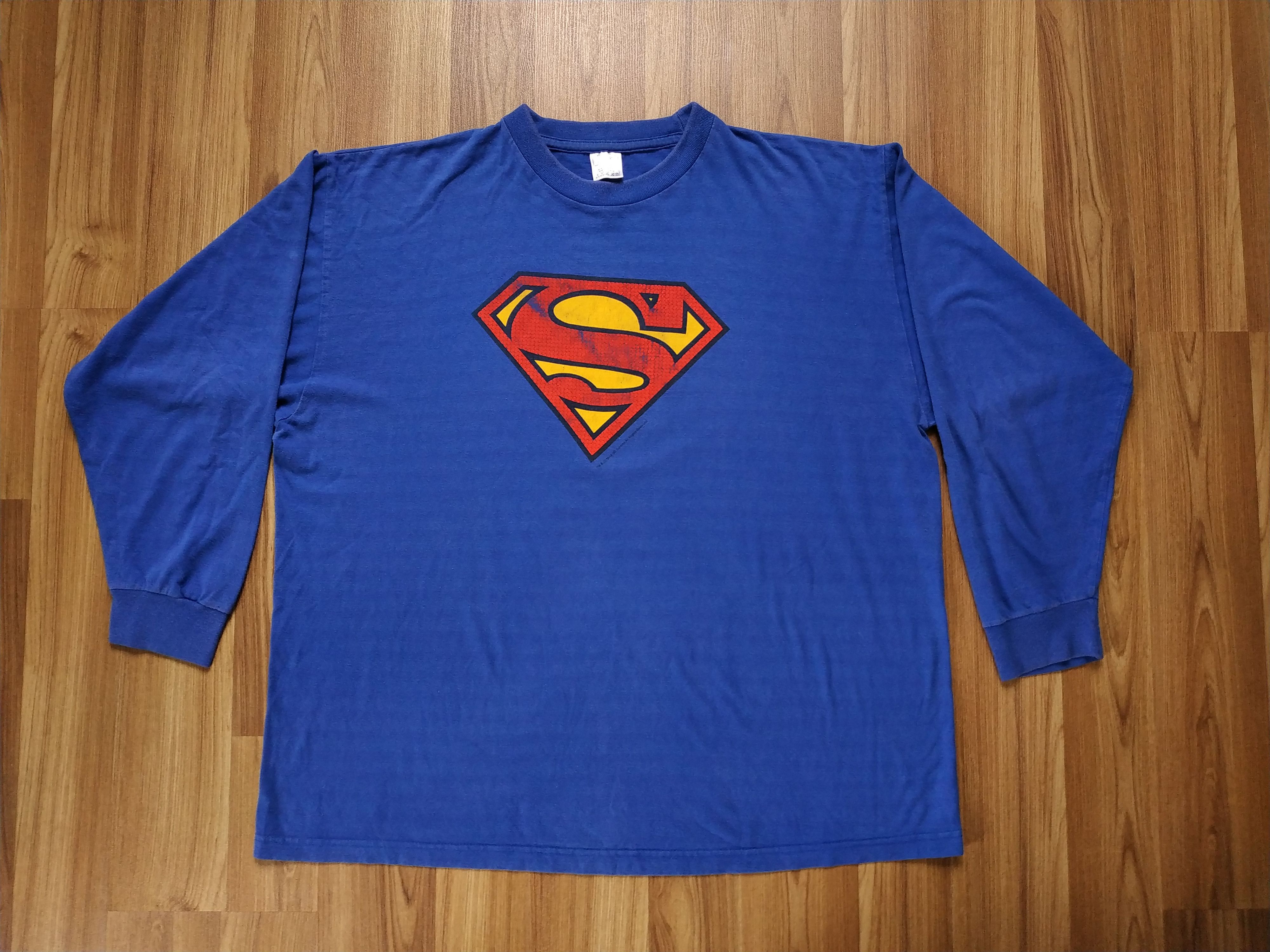 Cartoon Network × Marvel Comics × Vintage Vintage Superman Sweatshirt Daily Planet 90s Long Sleeve Y2K Size US XL / EU 56 / 4 - 1 Thumbnail