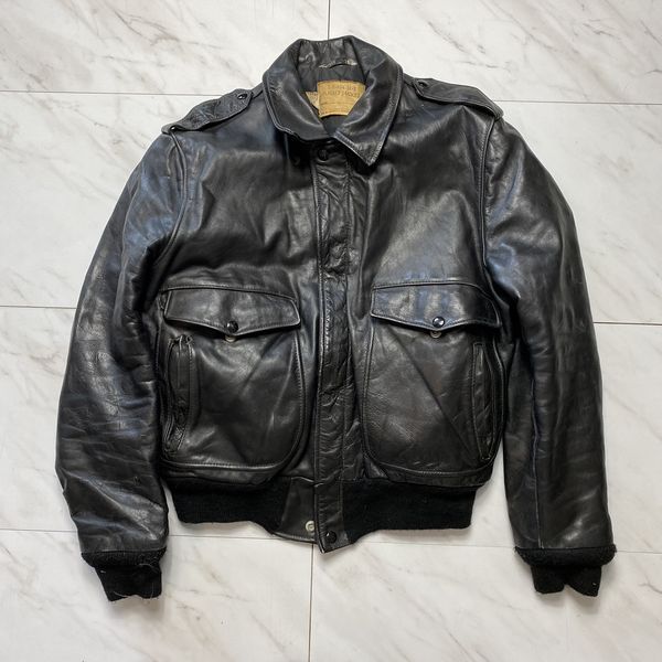 Vintage 70s Vintage Schott G2 Style leather military bomber jacket ...
