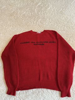 Cdg supreme knit discount sweater